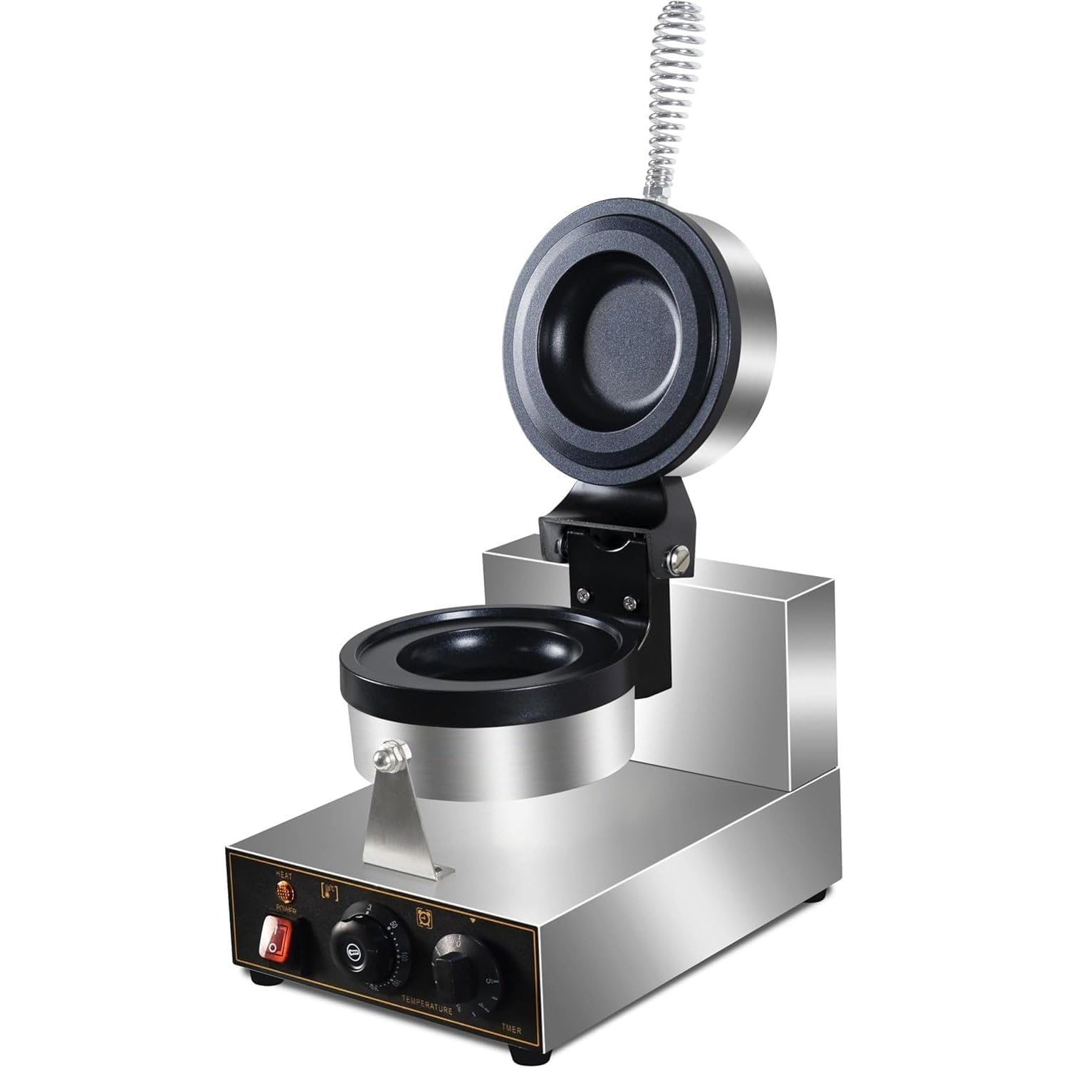 UofZc 1300W Ice Cream UFO Burger Maker, Burger Waffle Maker, Hamburger sandwich machine Non-stick Panini press waffle machine, with temp and timer control.