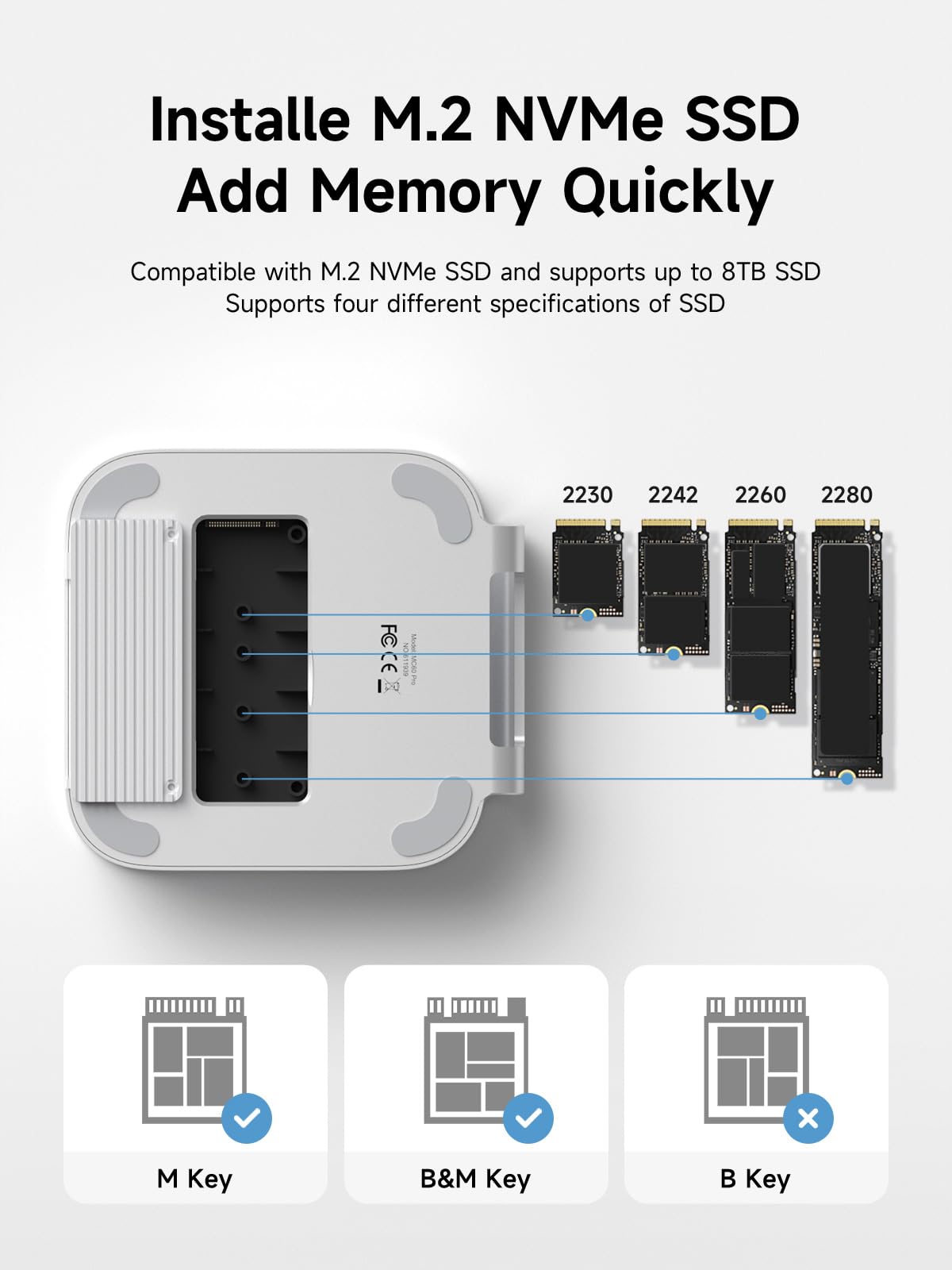 Amazon.com: Hagibis Mac mini M4 Hub & Stand with 40Gbps SSD