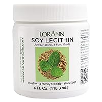 Vista 1 de LorAnn - Tarro de lecitina (líquido) de 4 onzas