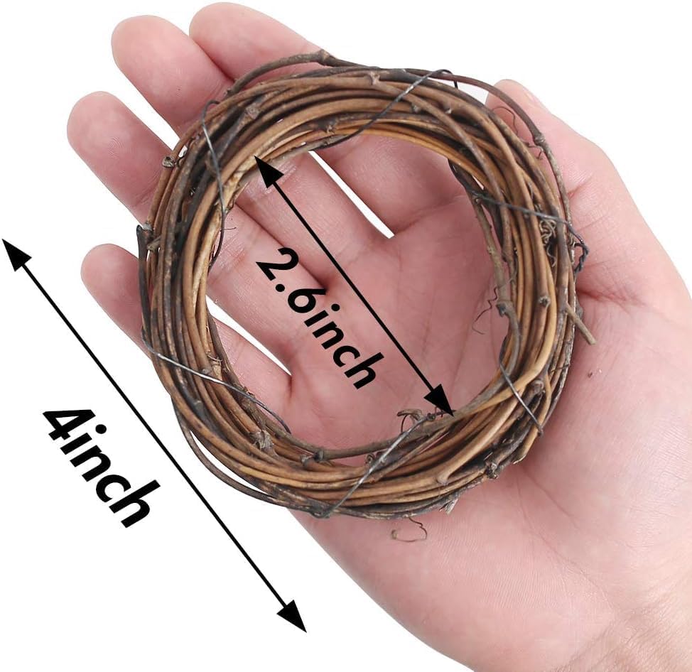 Miniatura 2 de DomeStar Calabazas para decorar 8 mini calabazas falsas surtidas, 30 hojas de otoño, 10 bellotas, 2 conos de pino, 12 coronas de vid naturales para