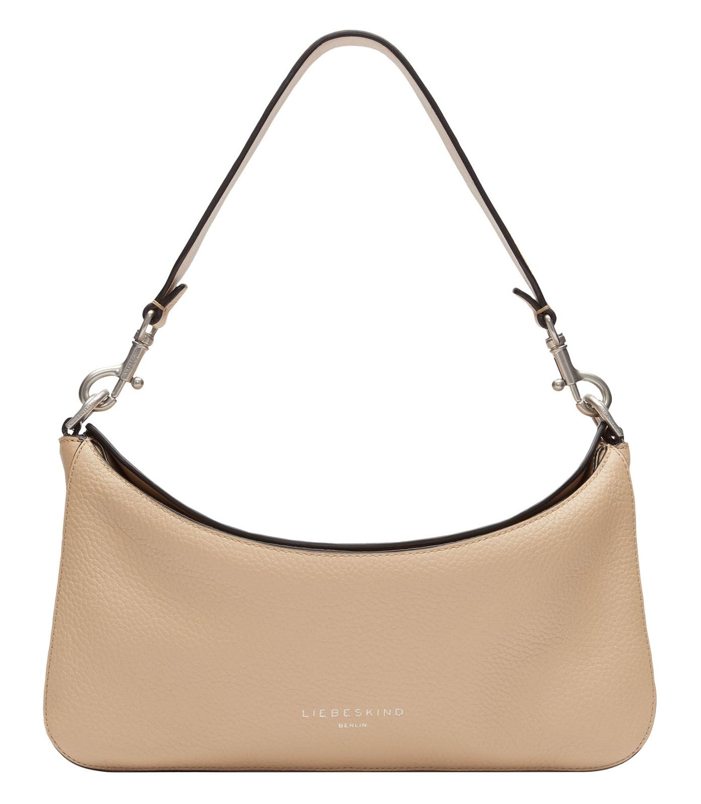 LIEBESKIND BERLIN Leather Alessa 3 Pebble Shoulder Bag Sandy beige