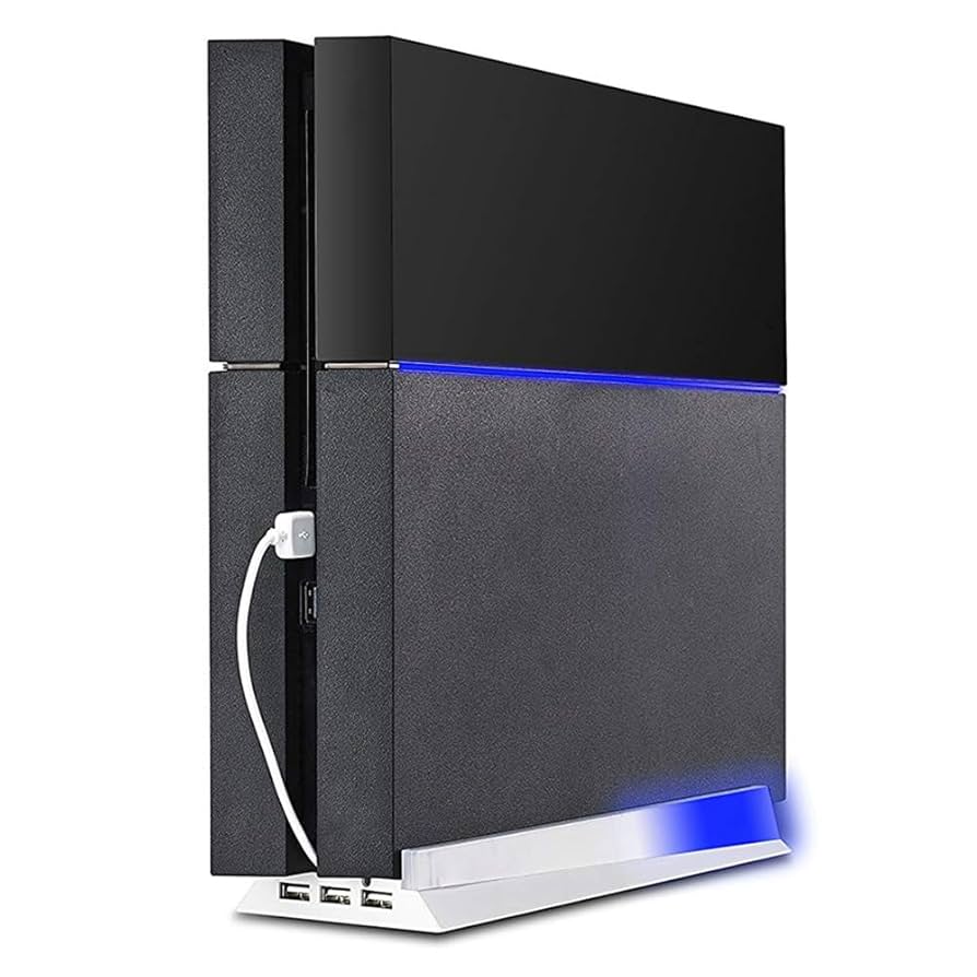 PS4本体 スタンド付き Amazon.com: KlsyChry Vertical Stand for PS4 White, Blue