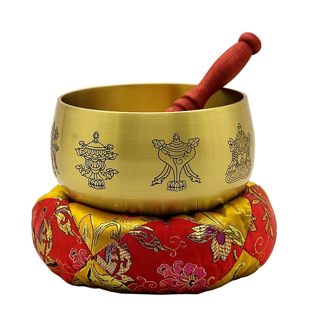 Bol chantant bouddha en bronze authentique de 5 pouces pour une relaxation profonde
