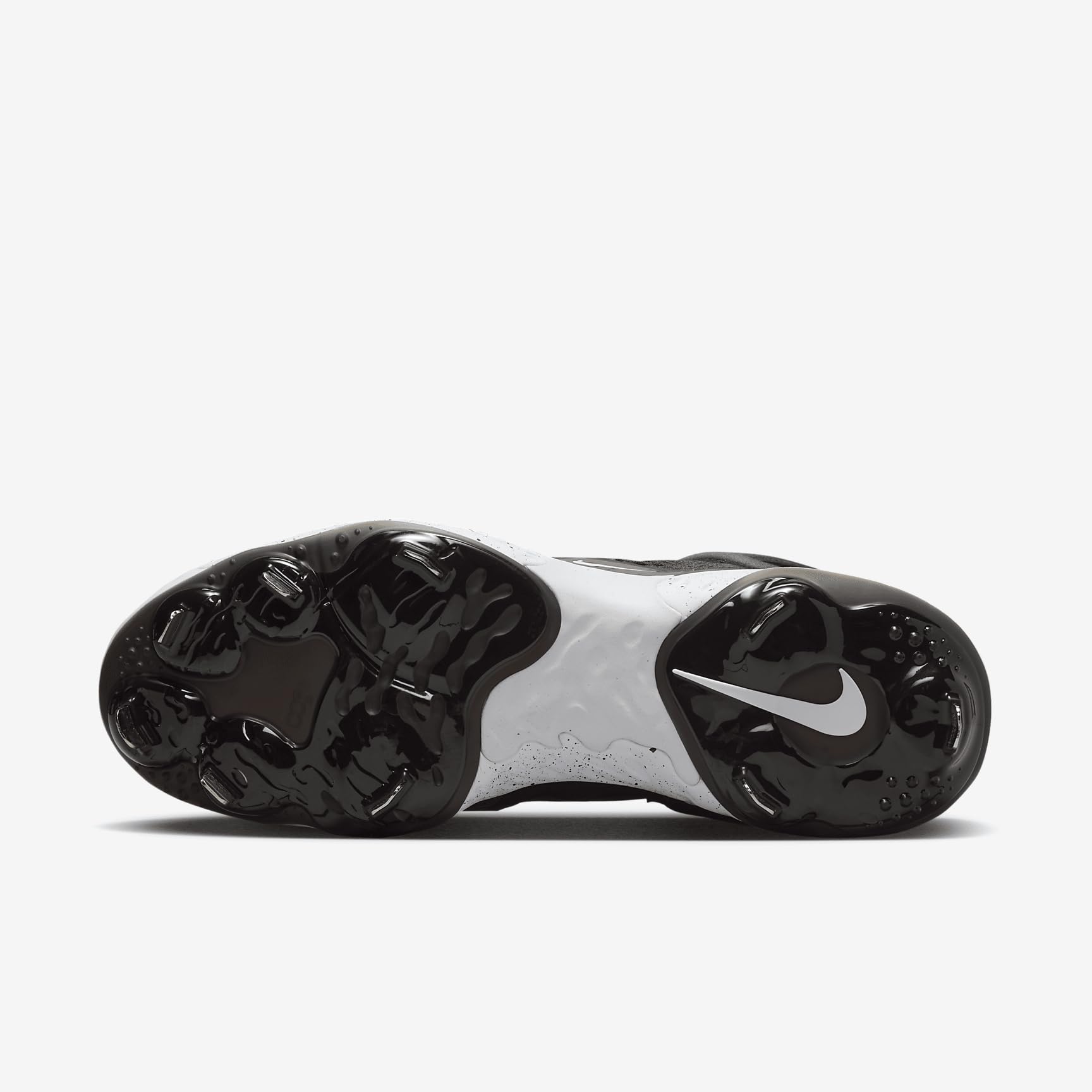 Nike Alpha Huarache Elite 4 Mid Men's Baseball Cleats (DJ6520-003, Black/Dark Smoke Grey/White) Size 9