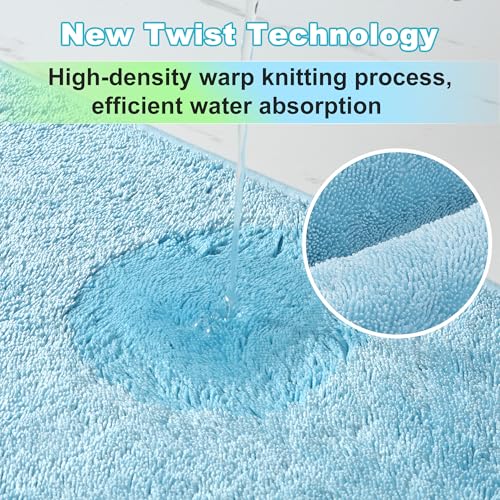 Image of JOYMOOP Microfiber Towels for Cars, 3 Pack 35.4 inch x 23.6 inch Car Drying Towel, Blue Reusable Car Towel, Quick Drying Car Microfiber Cleaning Cloth for RVs, SUVs, Trucks