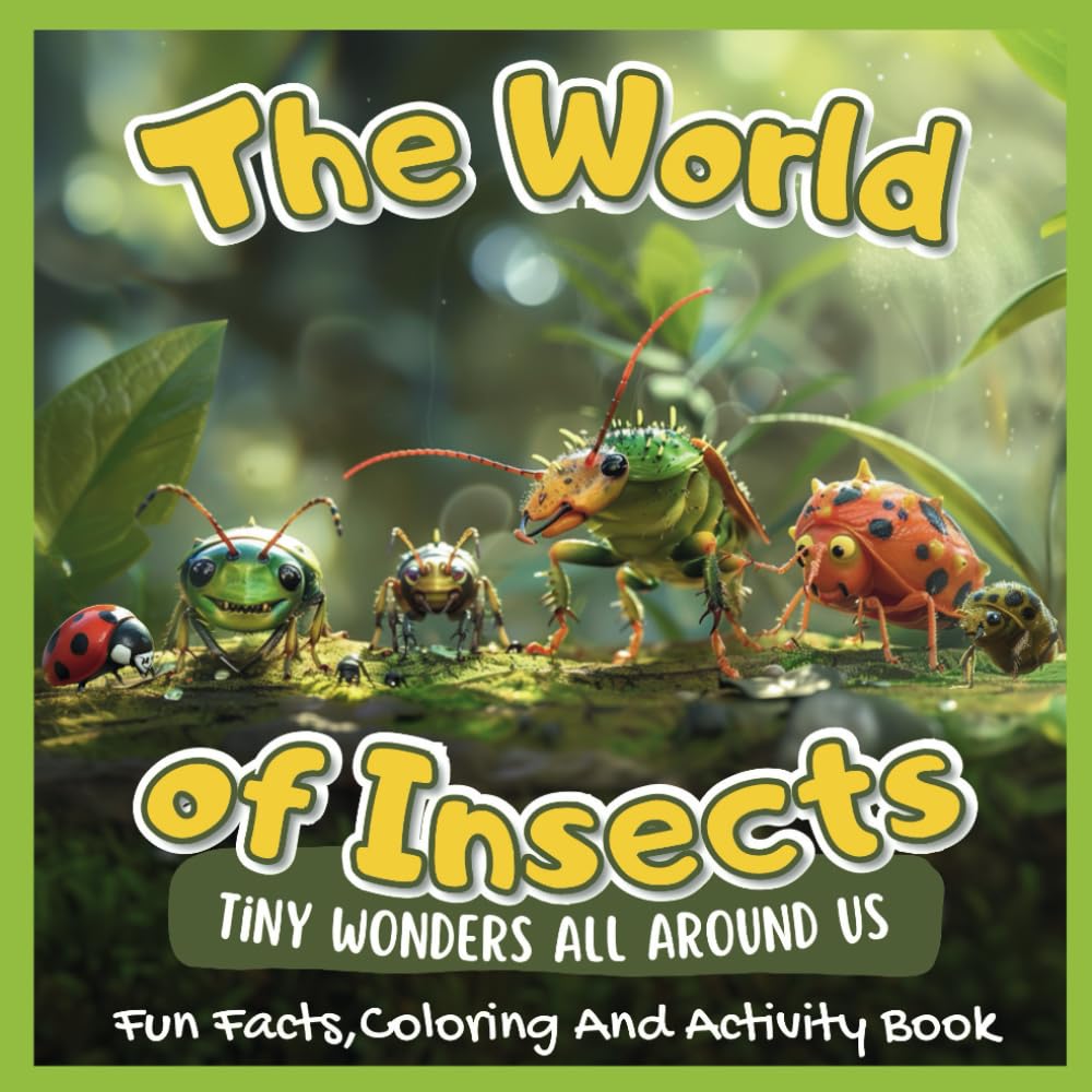 The World of Insects: Fun Insect Facts, Activities and Awesome Bug Coloring Pages for Kids!