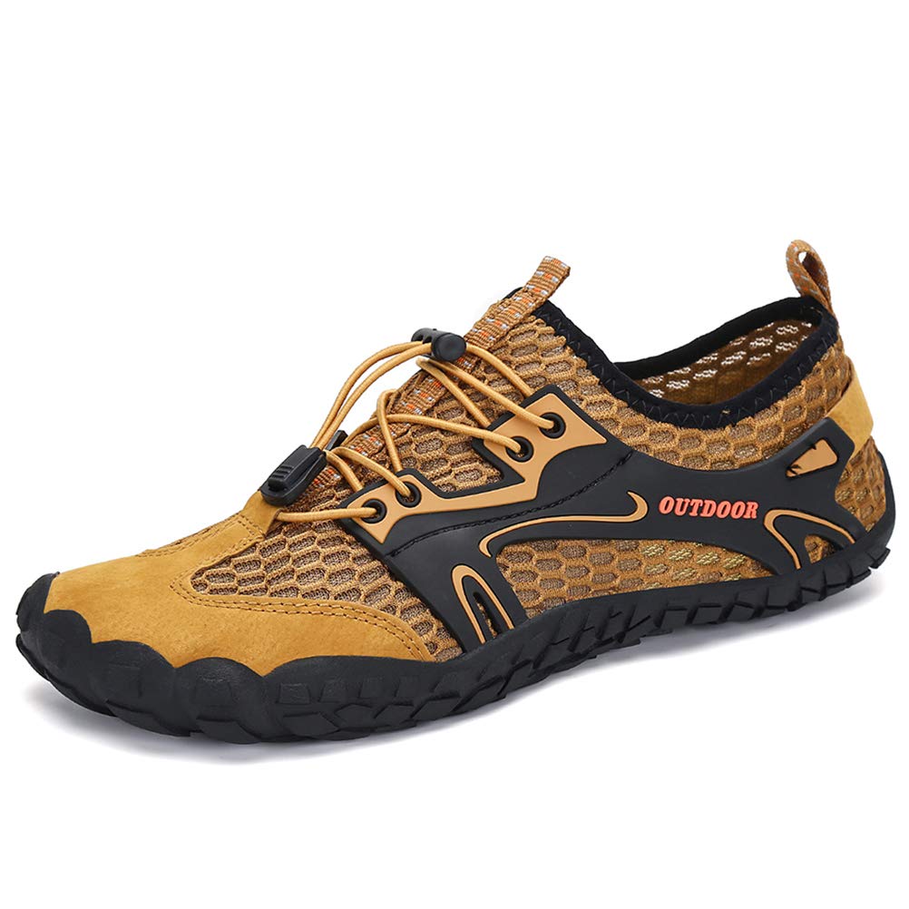 DANNTO Herren Damen Wanderschuhe Trekkingschuhe Anti-Rutsch Super Atmung Wanderstiefel Sportlich Bequem Sommer LeichtOutdoor Fitnessschuhe Hiking Sneaker Barfußschuhe für Kinder