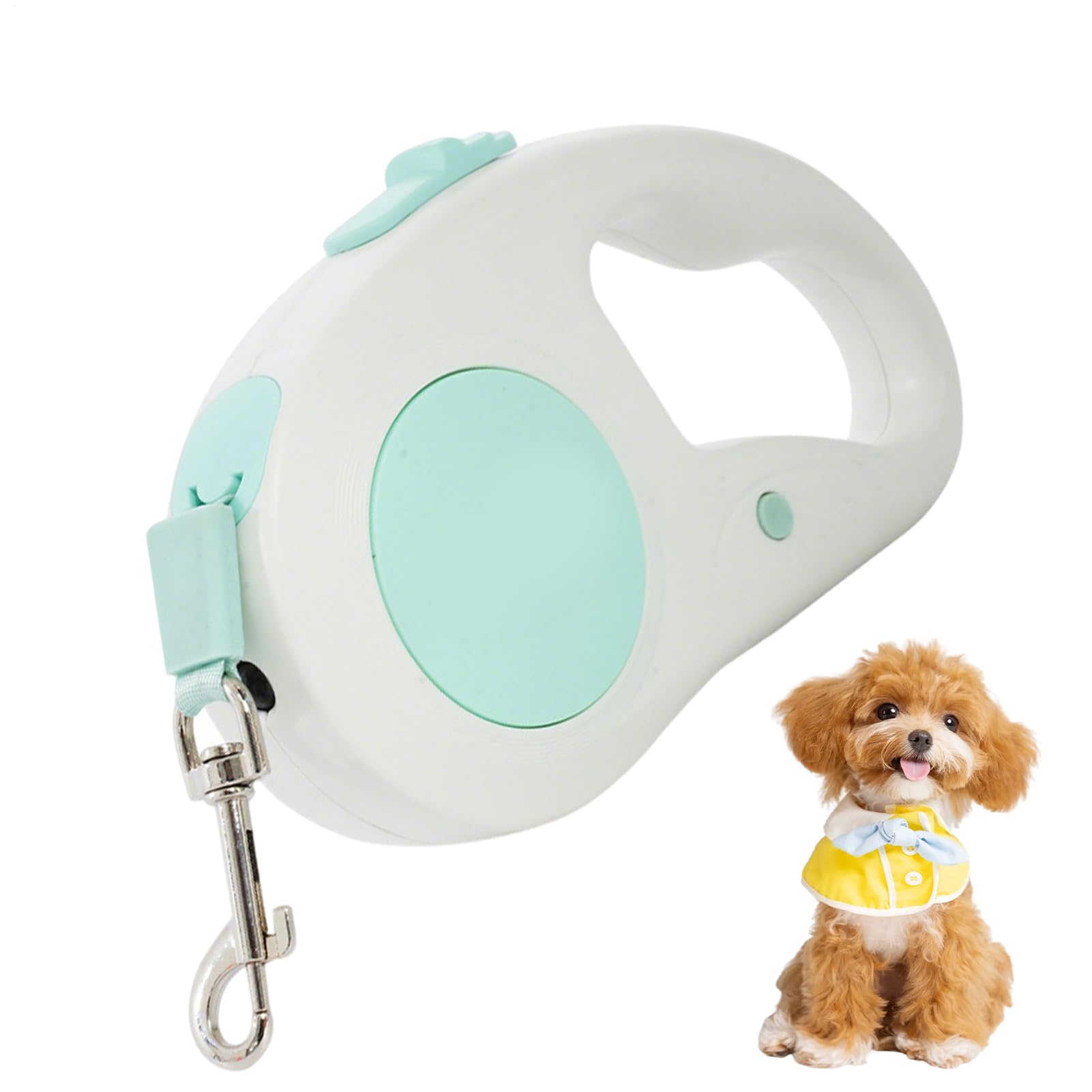Laisse rétractable pour chiens de 5m avec lumière LED intégrée pour balade