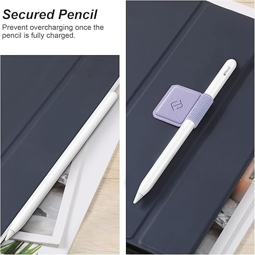Miniatura 5 de Fintie Paquete de 4 soportes para bolígrafos compatibles con Apple Pencil de 1 y 2 generación y bolígrafos Stylus, funda elástica de cuero adhesiva