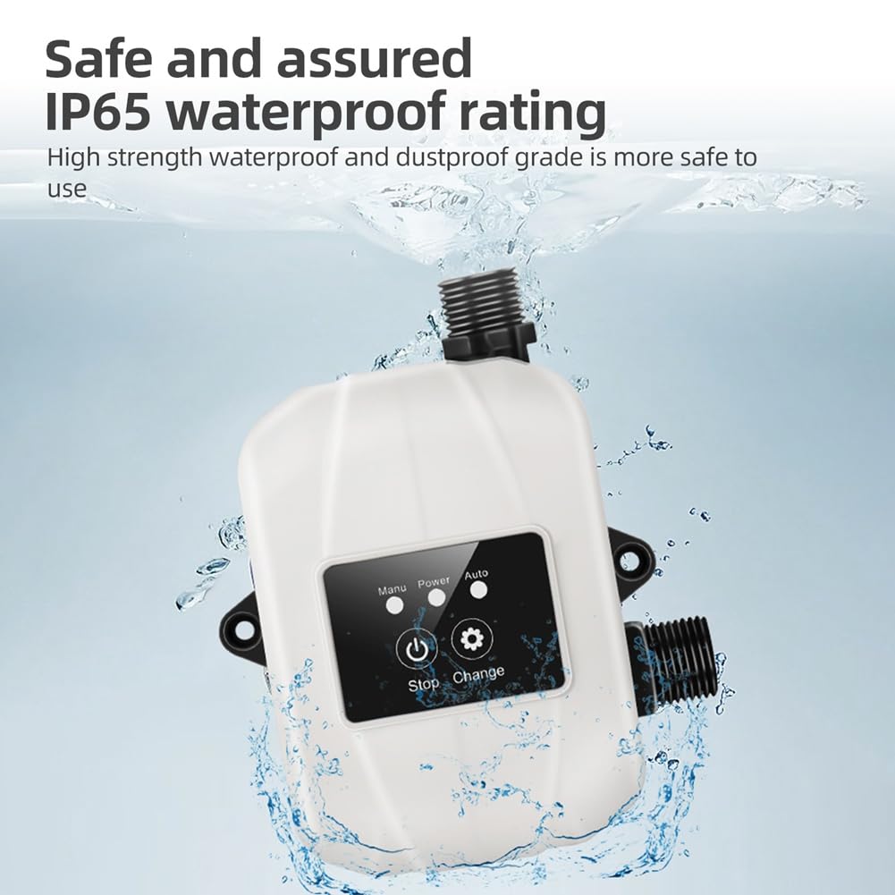 Bomba Elevadora de Presión de Agua para el Hogar Bomba de Recirculación de Agua Elevadora de Presión de Agua de Ducha Automática de 24 V Enchufe Europeo