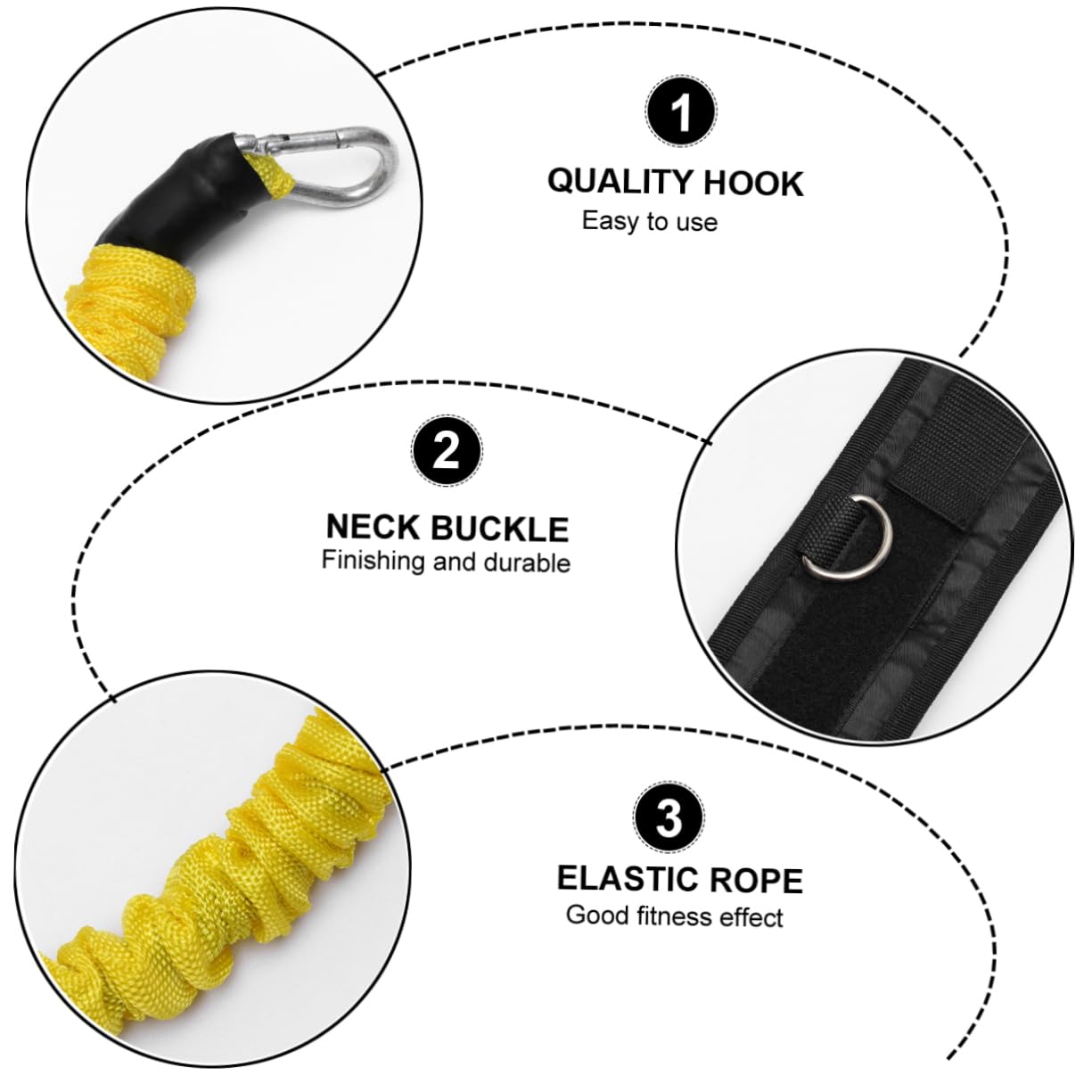 POPETPOP Elastico Palestra per Gambe in Lattice Leggero da 50 Libbre Set 1 per Allenamento Squat Palestra per Costruire Forza e Resistenza