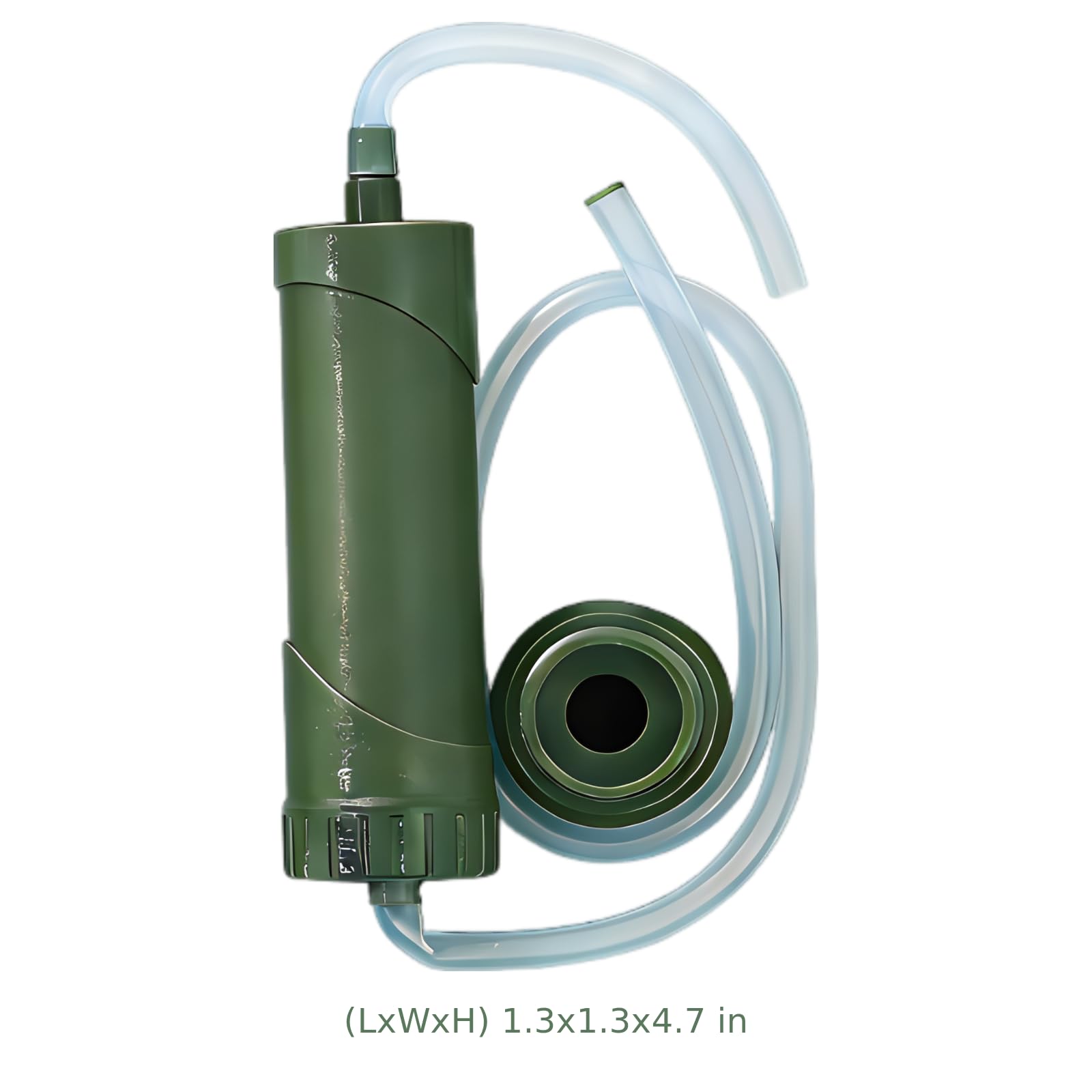 Paille filtrante d’eau pour l’extérieur, filtre à fibre creuse 0,01 micron pour camping, randonnée et urgence, capacité 4 000 L, purificateur portable, tube d’extension, poche à eau, étui EVA