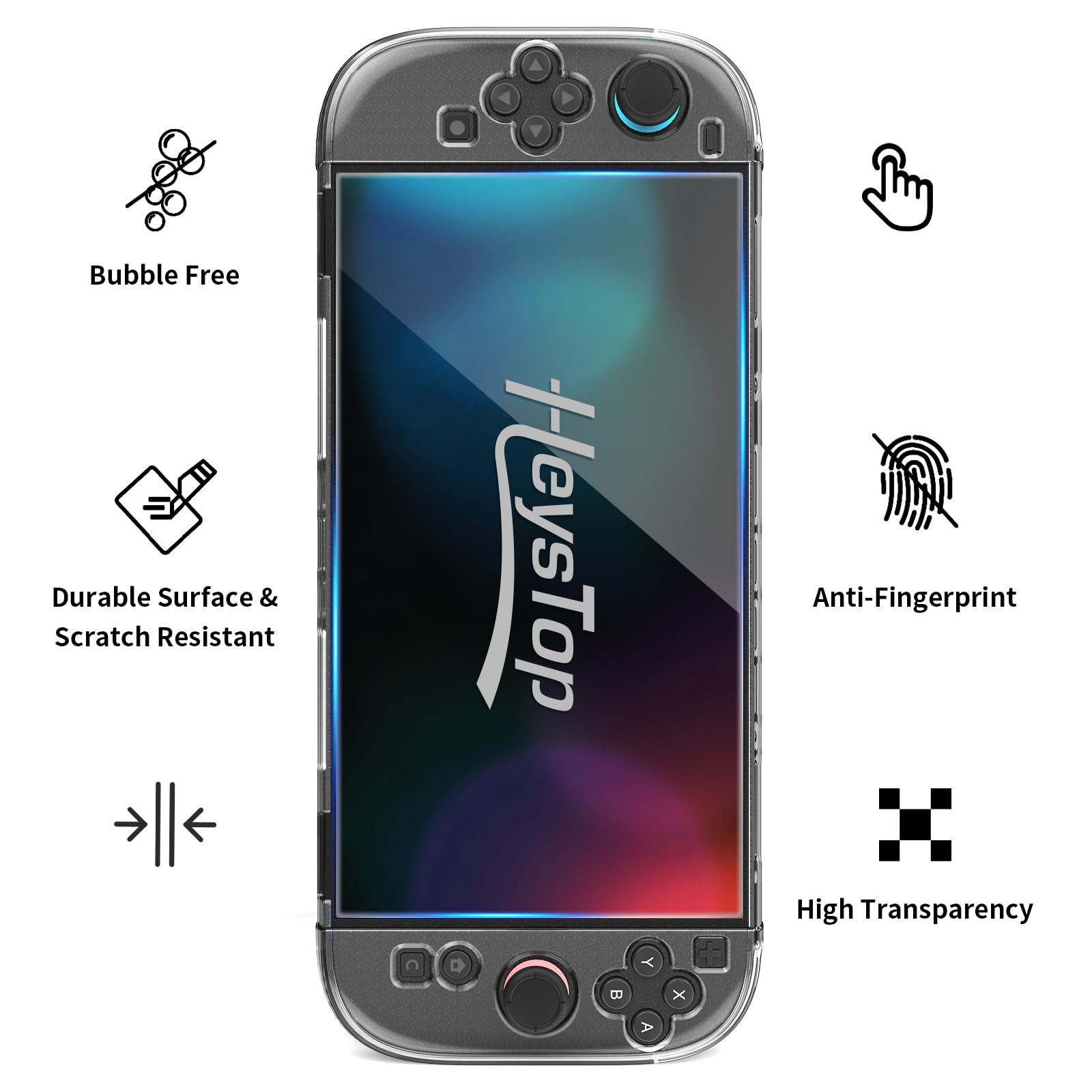 HEYSTOP [48 Pezzi] Custodia per Nintendo Switch 2 Bundle di Accessori con Switch 2 Cover Protettiva Dockable Switch 2 Pellicola Temperata,Switch 2 Racing Wheels Joycon Grip Cover per Switch 2