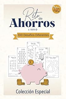 Reto de Ahorros, Desafio de Ahorros, Juego de Ahorros, Libreta para Ahorros, Ahorra y Pinta. Frases Inspiradoras.