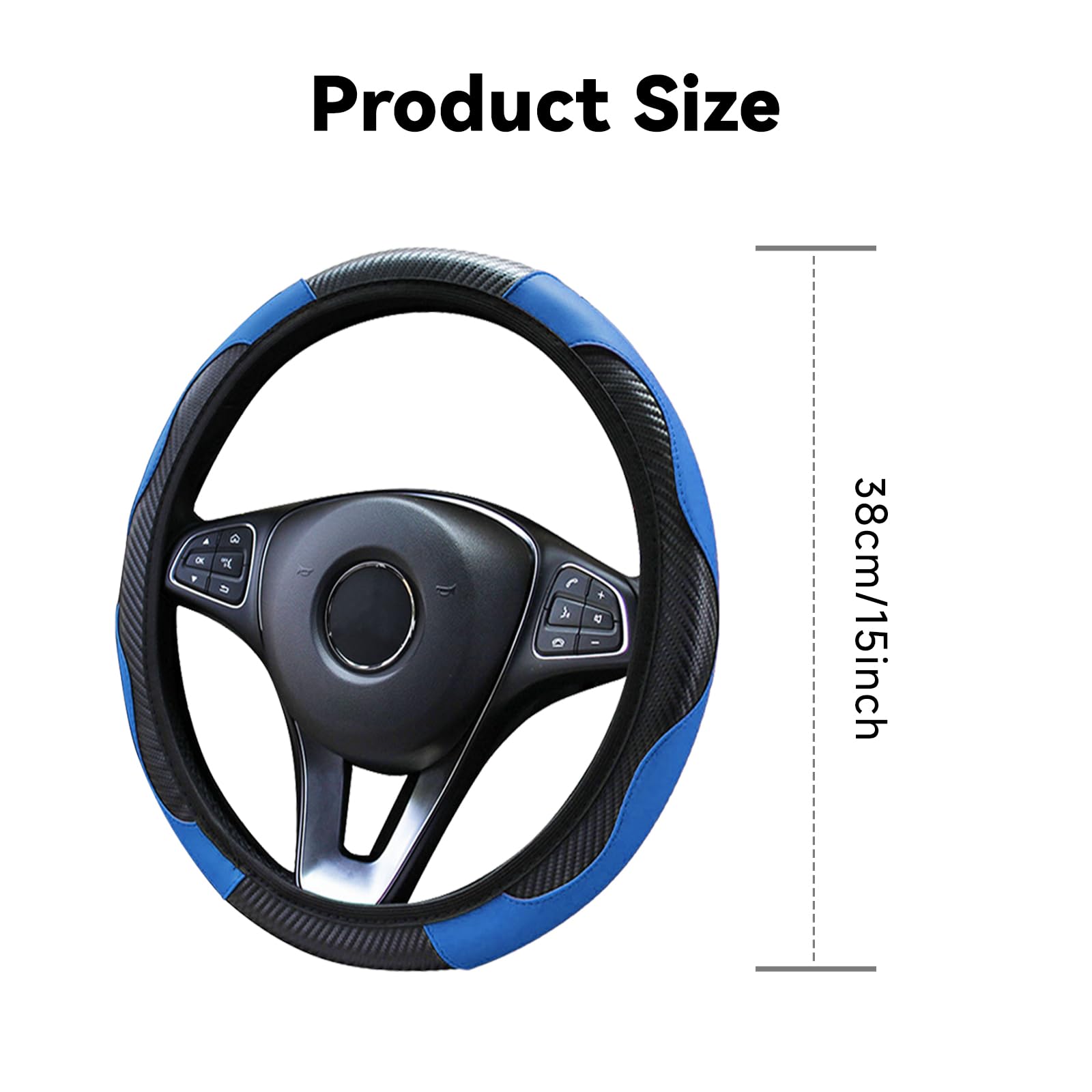 GmeDhc Stuurhoes en stuurhoes, universeel, 37-39 cm, antislip, ademend, voor autoaccessoires