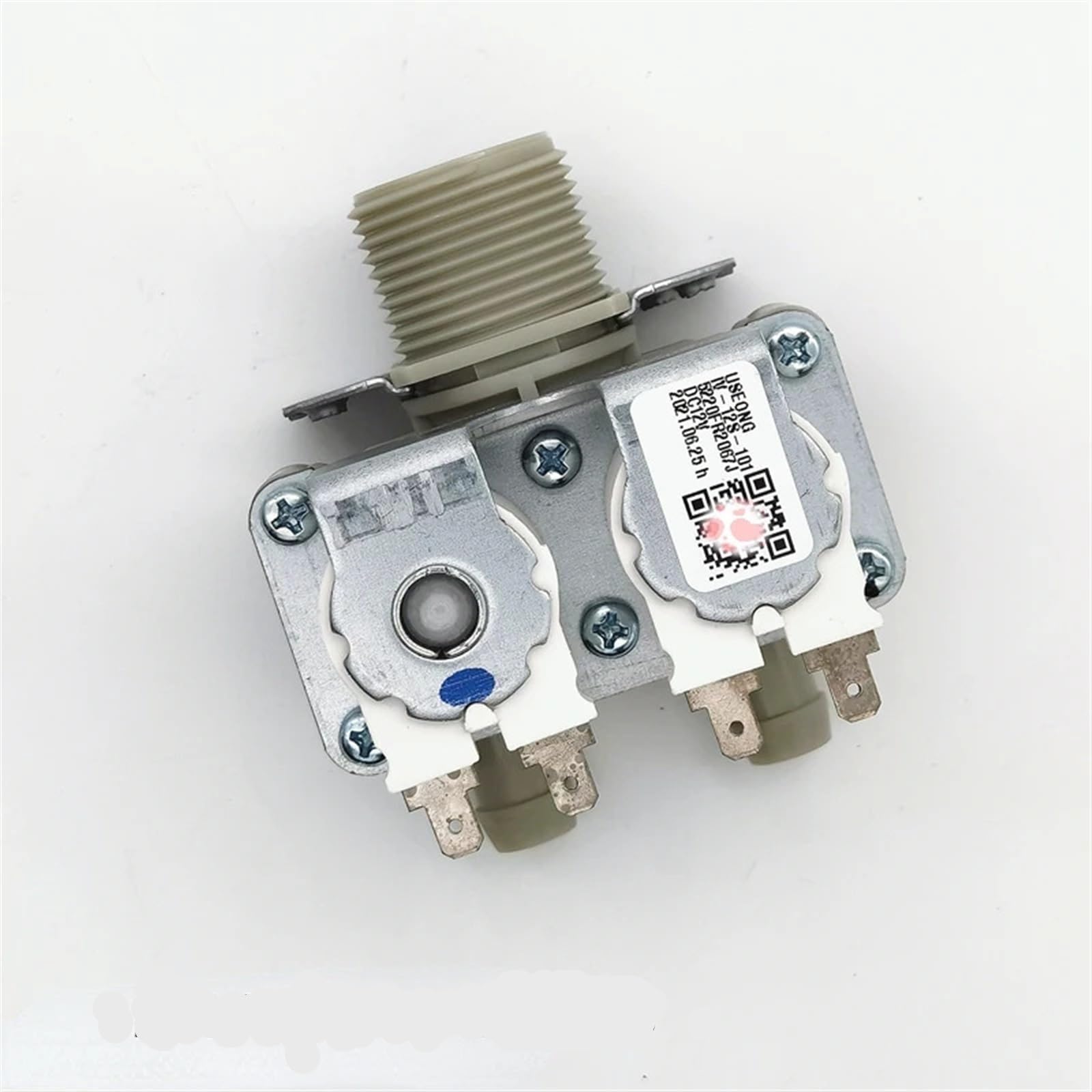 Waufsbbae 2 Water Outlets Dc12v Washing Machine Inlet Valve Dc Solenoid Valves For Lg Drum Replacement Parts(2 Water Outlets)