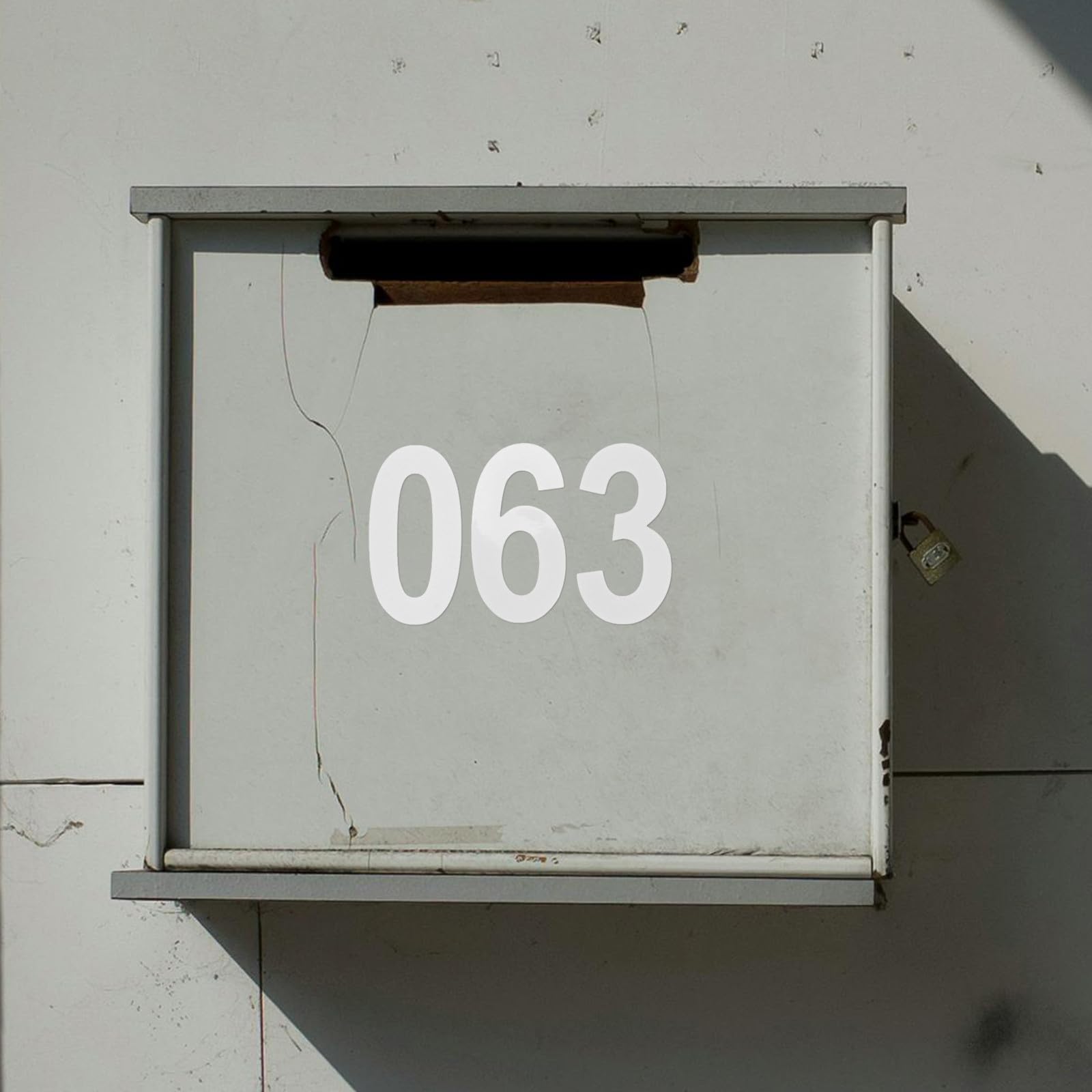 50 Pezzi Adesivi Numerati Riflettenti Impermeabili in PVC