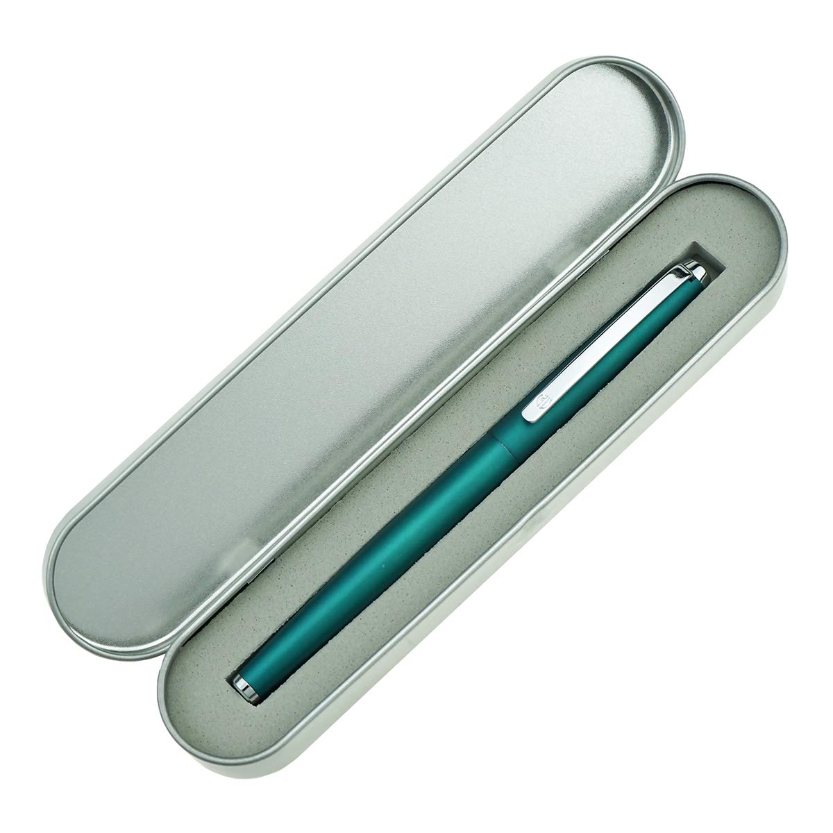 Amazon | HongDian 525 グリーンメタル万年筆 極細ペン先