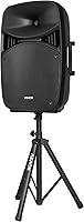 Vista 9 de VEVOR Portable PA System, 2000W (PMPO) Powered, Sound System Set with 3 Channel Mixer, Dual Speakers, Wireless Bluetooth, Microphone, Compact