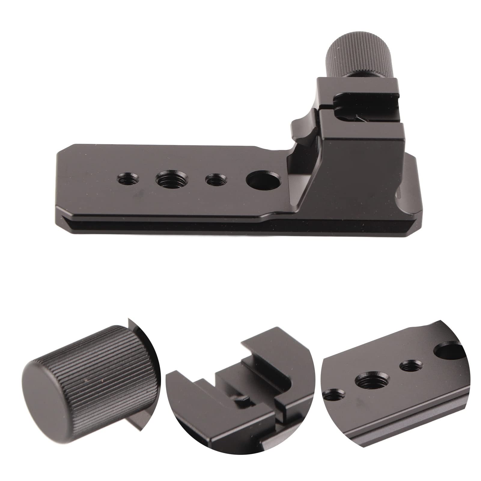 Interchangingeable Lens Collar Lens Replacement Foot Ringtype Tripod Mount Base Bottom Is ArcaSwiss Type Quick Release Plate with 1/4 Inch and 3/8 Inch Screw Holes Aluminum