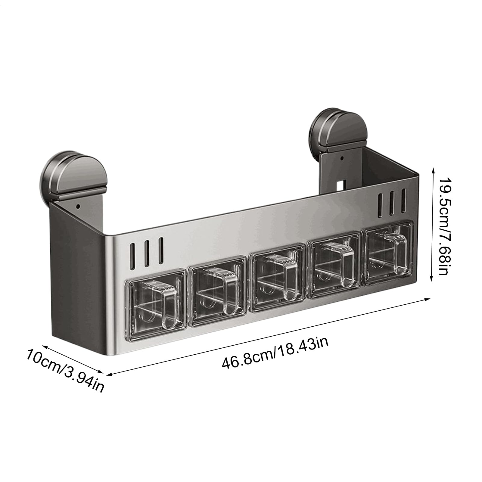 Generisch Estantería para especias, doble nivel, soporte de pared para vasos, botellas, cocina, especias, sin taladrar, para mostrador de almacenamiento, encimera