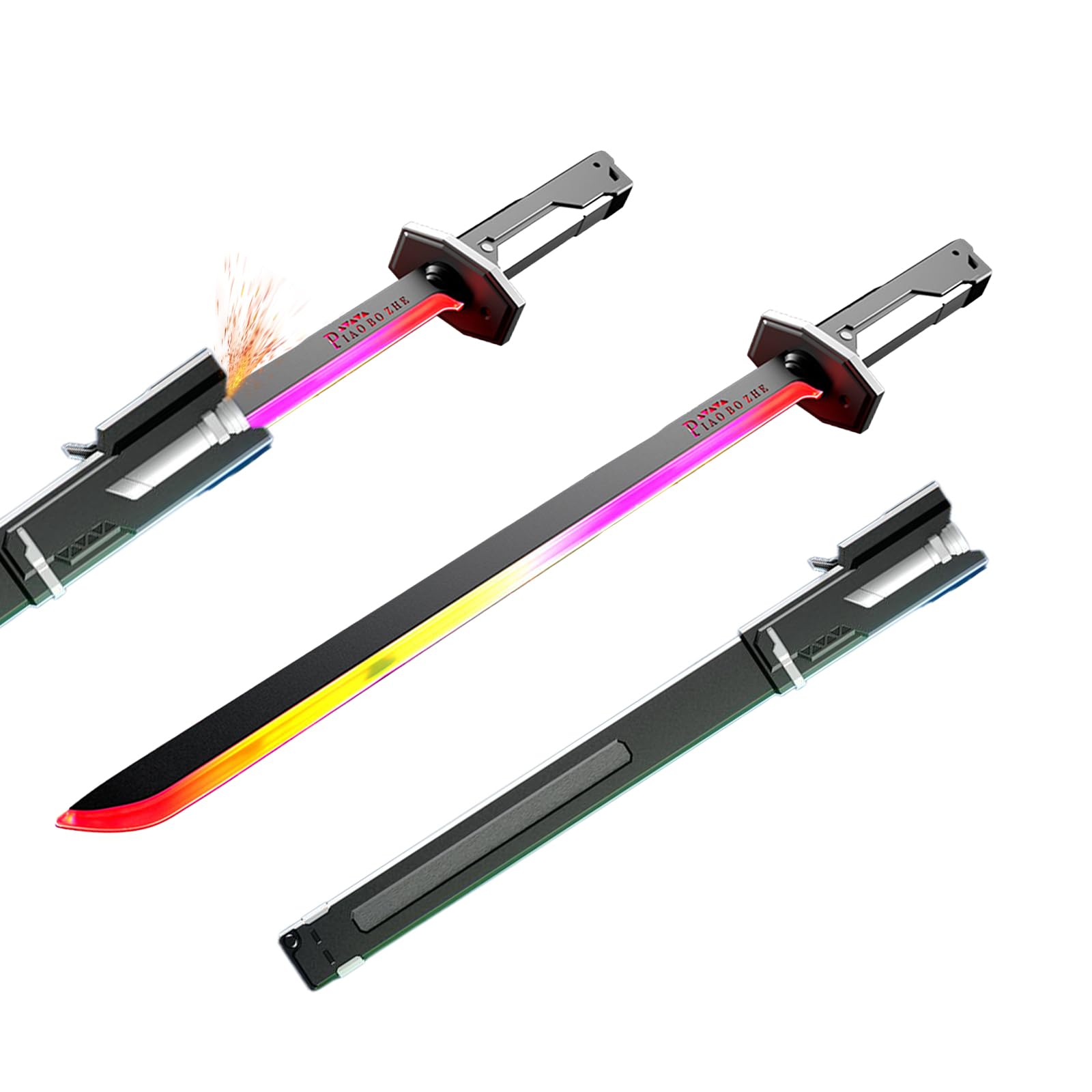 Amazon.co.jp: Zoriva ライトセーバー サイバーパンク 刀 光る刀 剣