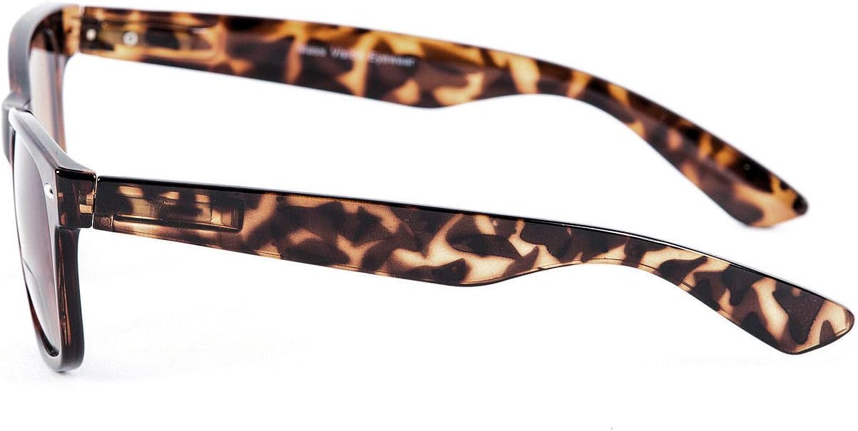 Mass Vision 3 Pair of Unisex Reading Sunglasses - Full Frame Sun Readers (non bifocal) with Spring Hinges & UV400 Protection