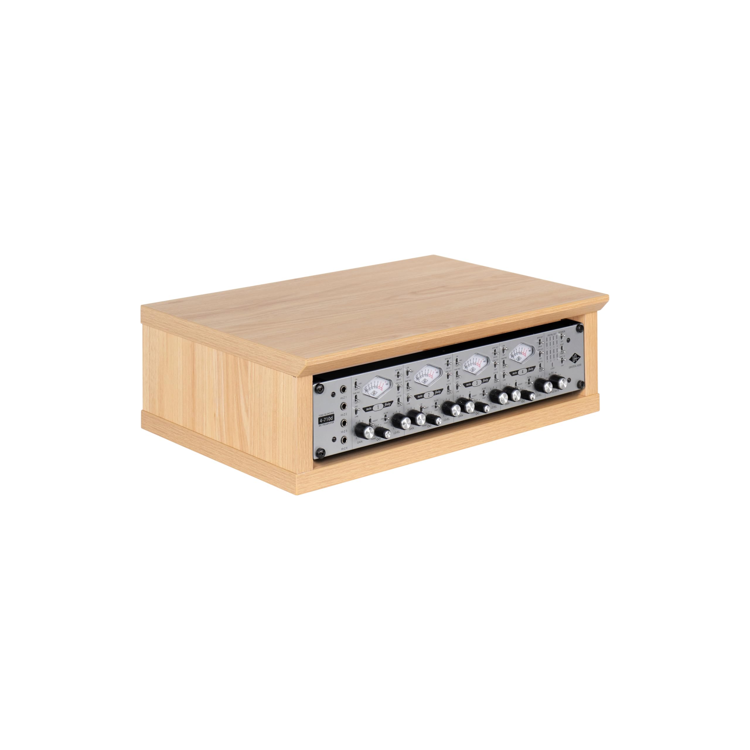 Gator Frameworks Elite Furniture Series 2U Wood Desktop Studio Rack in Natural Maple Finish (GFW-ELITERK-2U-MPL)