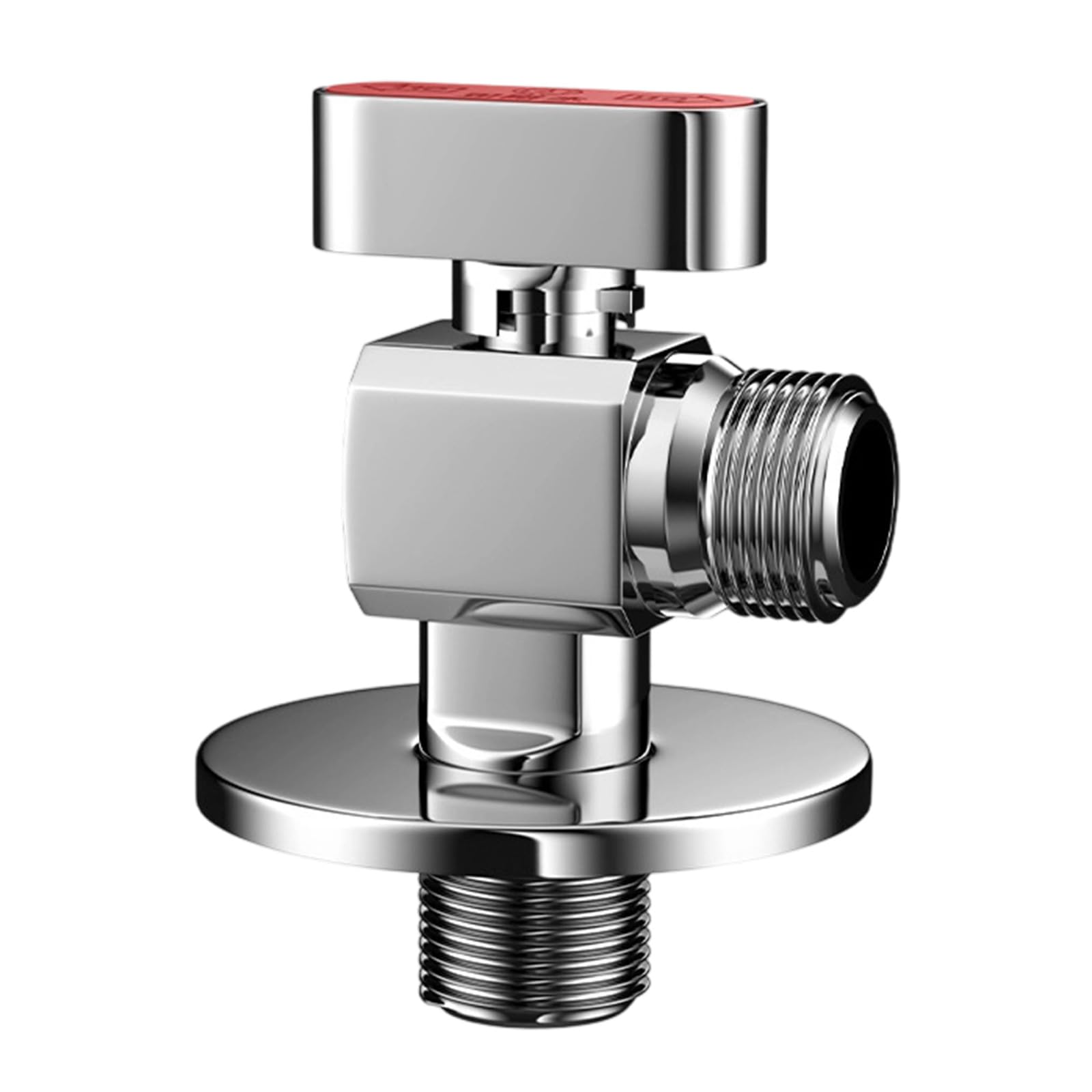 Kalttoy Red Brass Valves For Kitchen And Bathroom 1/4 Turn 1 / 2Inch Inlet Outlet With 3 / 8Inch Adapter Designs For Hot Cold Water Thickened Inner Valves