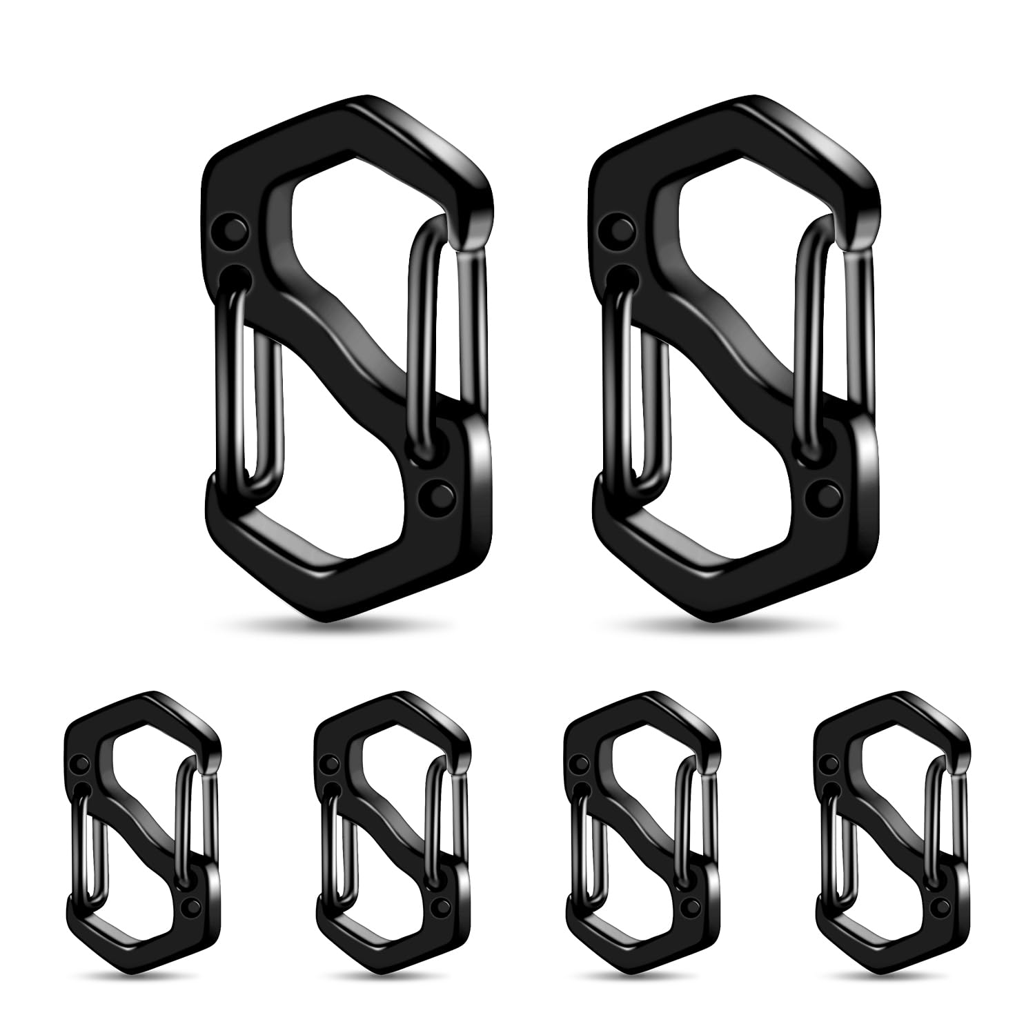 Lot De 10 Mini Mousquetons En Acier Inoxydable Pour Bracelets