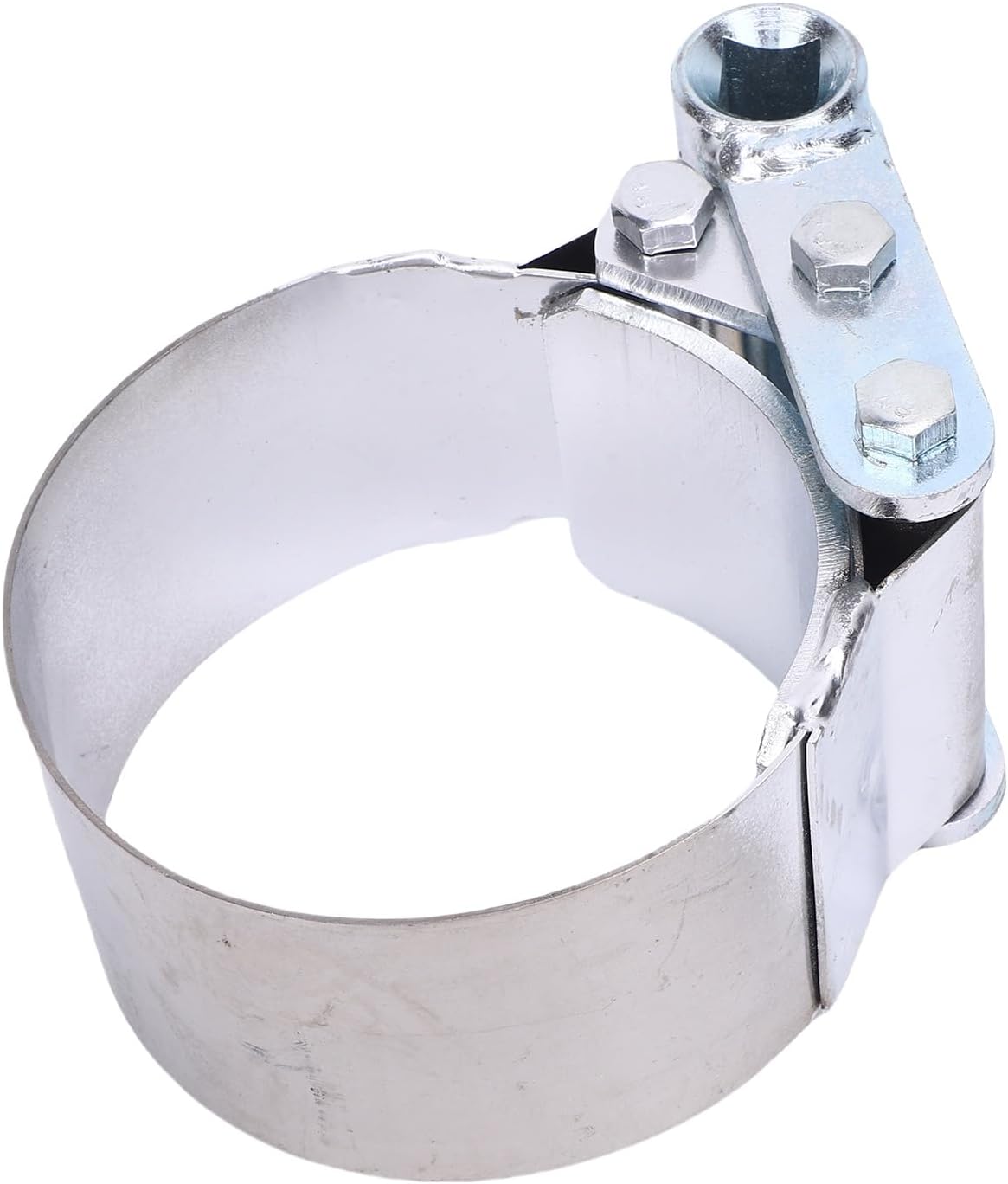 Eujgoov Heavy Duty Oil Filter Wrench, Adjustable 82 to 92mm Stainless Steel Fuel Filter Removal Tool with 1/2in Square Drive, for Most Vehicles