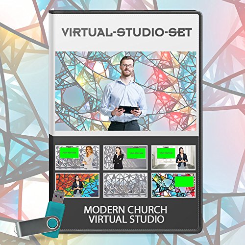 Modern Church Virtual Set - News Production Background Kit
