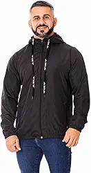 Jaqueta Masculina Corta Vento com Forro e Capuz – Esportiva, Casual, Leve e Resistente à Água – Marca SLICK – P ao EG