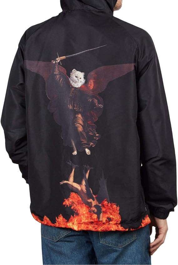 hell pit hooded coach jacket