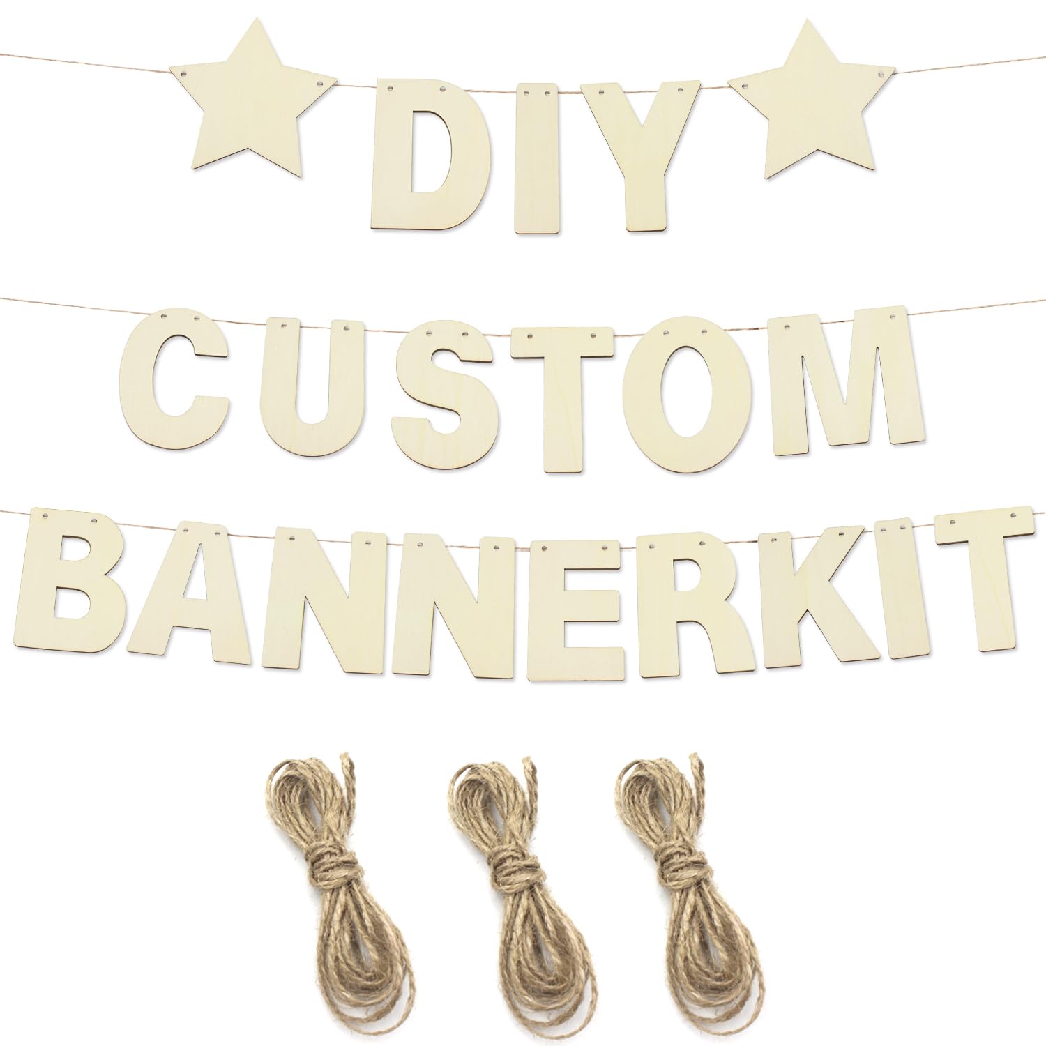 80 Pcs 4Inch Unfinished Wooden Alphabet Letters DIY Custome Wooden Letter Banners for Party Supplies Wood Letters for Painting Arts Spelling Learning