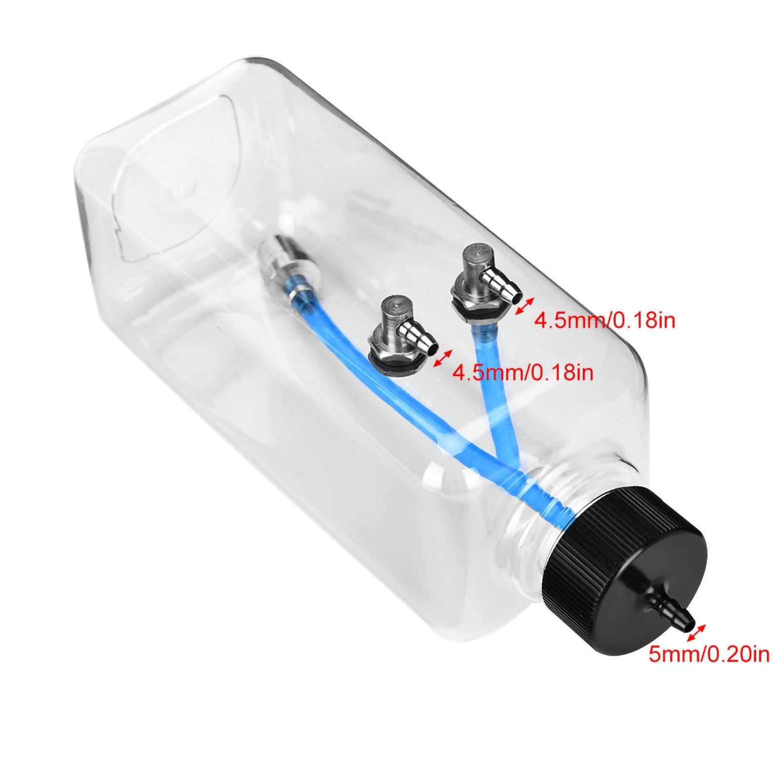 Réservoir de Carburant RC, Réservoir D'essence en Plastique Transparent pour Moteur Réservoir de Carburant pour Moteur RC Bouteille de Carburant Transparente RC pour Avion RC (500ML)