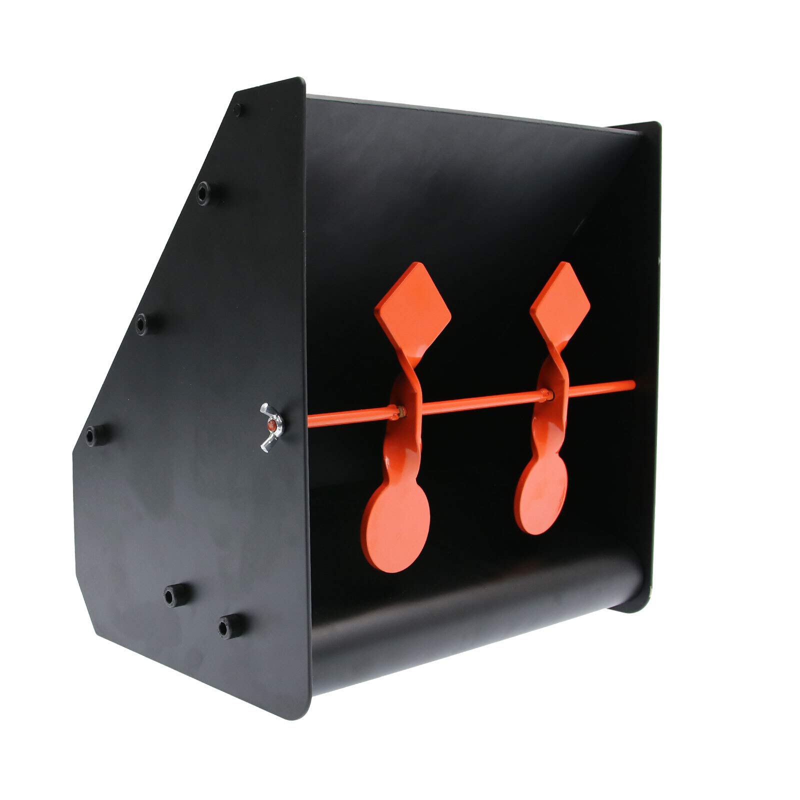 OpTacs - Kleinkaliber Kugelfangkasten Zielscheibe Pellet Catcher inkl. Pendelziel und 5 Zielscheiben I Robuster Kugelfang für Luftgewehr & Kaliber .177, .22