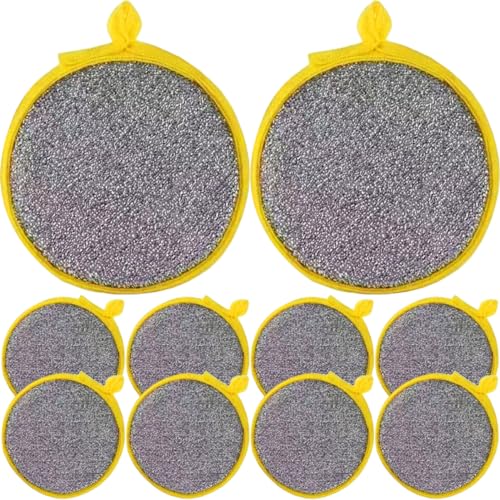 Cabilock 20pcs Non Scratch Dual Sided Dishwashing Sponges for Kitchen Cleaning Versatile Household Scrubbers for Dishes Pots and Pans for Home and Bathroom Use