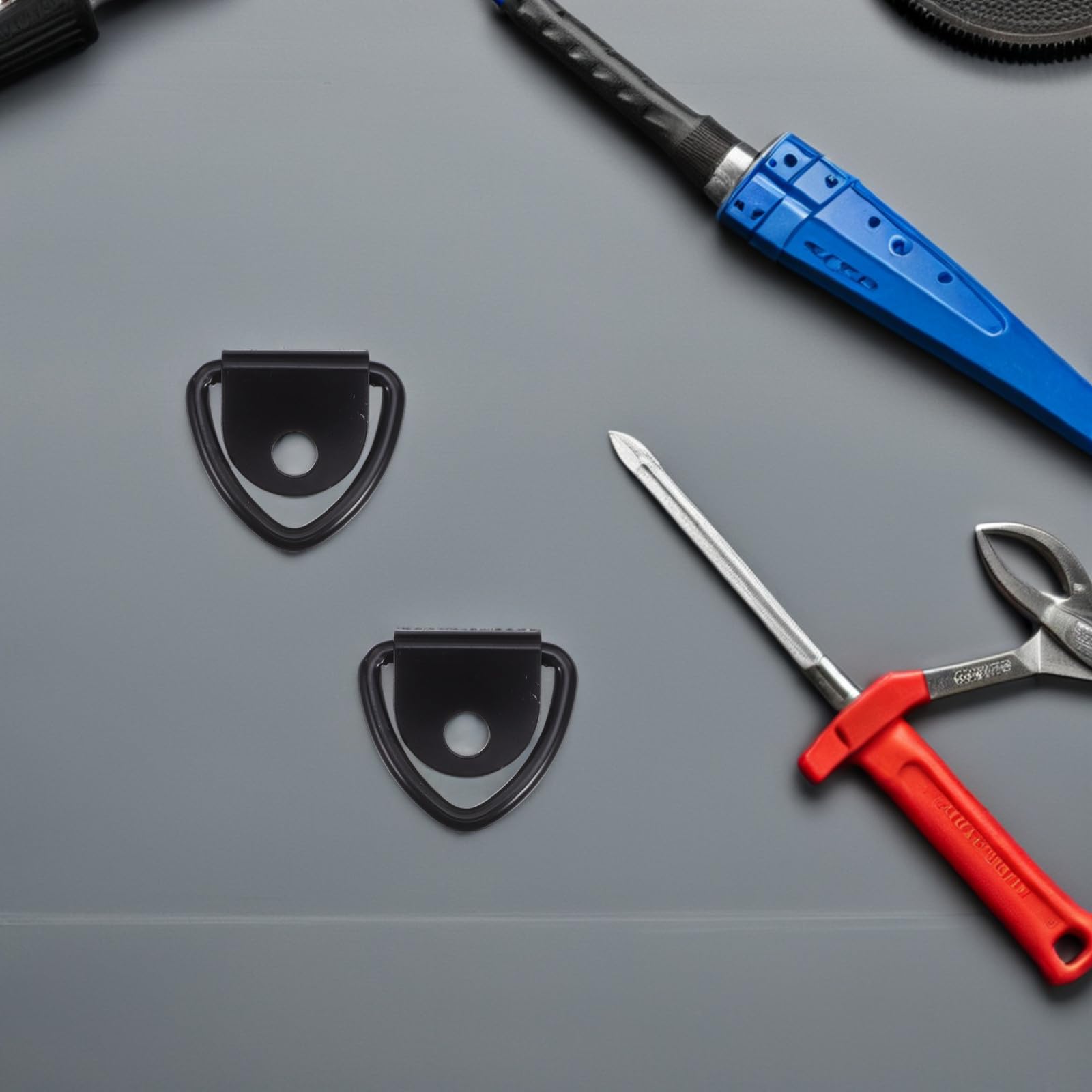 Ganci di Traino Zincati a d 10 MM Set 4 Pezzi Ancoraggi per Rimorchi e Camion Accessori per Fissaggio Carico su Auto Camper e Atv Resistente alle Intemperie Uso Esterno