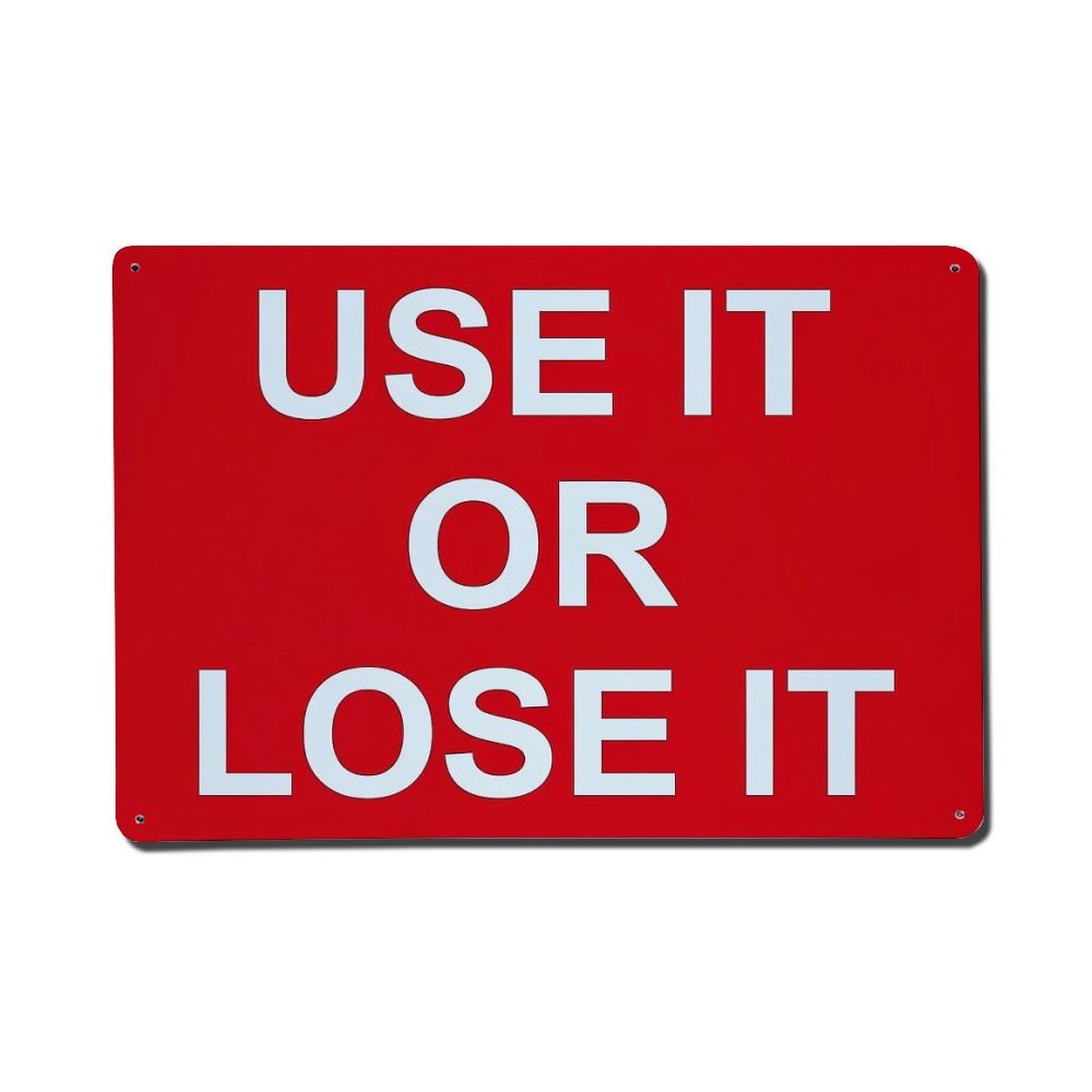 Use It Or Lose It Tin Sign Metal Poster Vintage Metal Signs for Home Man Cave Bar Cafe Kitchen laundry room Wall Decorations Gift 8x12Inch