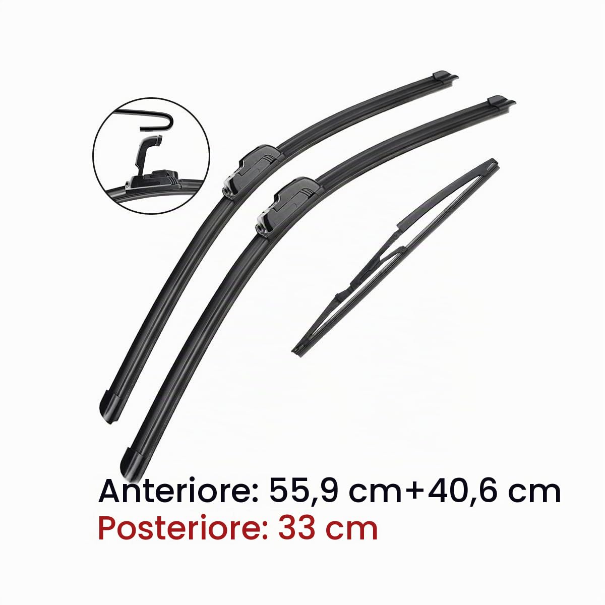 Auto Tergicristallo Per Fiat Panda 2003-2012 Lame Spazzole Cutter Accessori 22" 16" 13"
