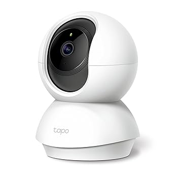 TP-LINK Tapo Wi-Fi Pan/Tilt Smart Security Camera, Indoor CCTV, 360 Rotational Views, Works with Alexa,Google, No Hub Required, 1080p, 2-Way Audio, Night Vision, SD Storage, Device Sharing(Tapo C200)