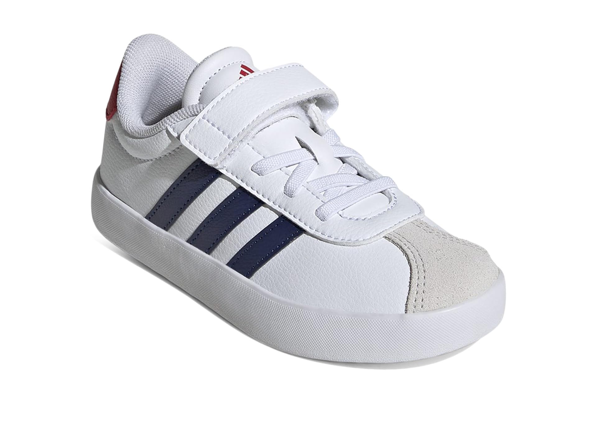 adidas Kids' VL Court 3.0 Elastic Lace &amp; Strap Shoe