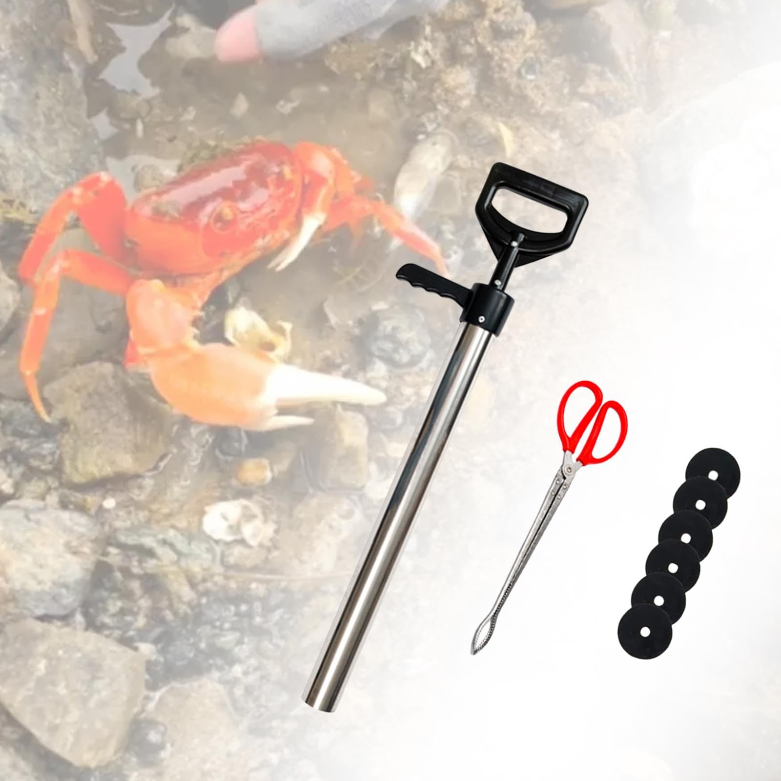 kowaku Mantis Shrimp Pump 72cm, Versatile Device for Seafood Collection, with Crab Clip