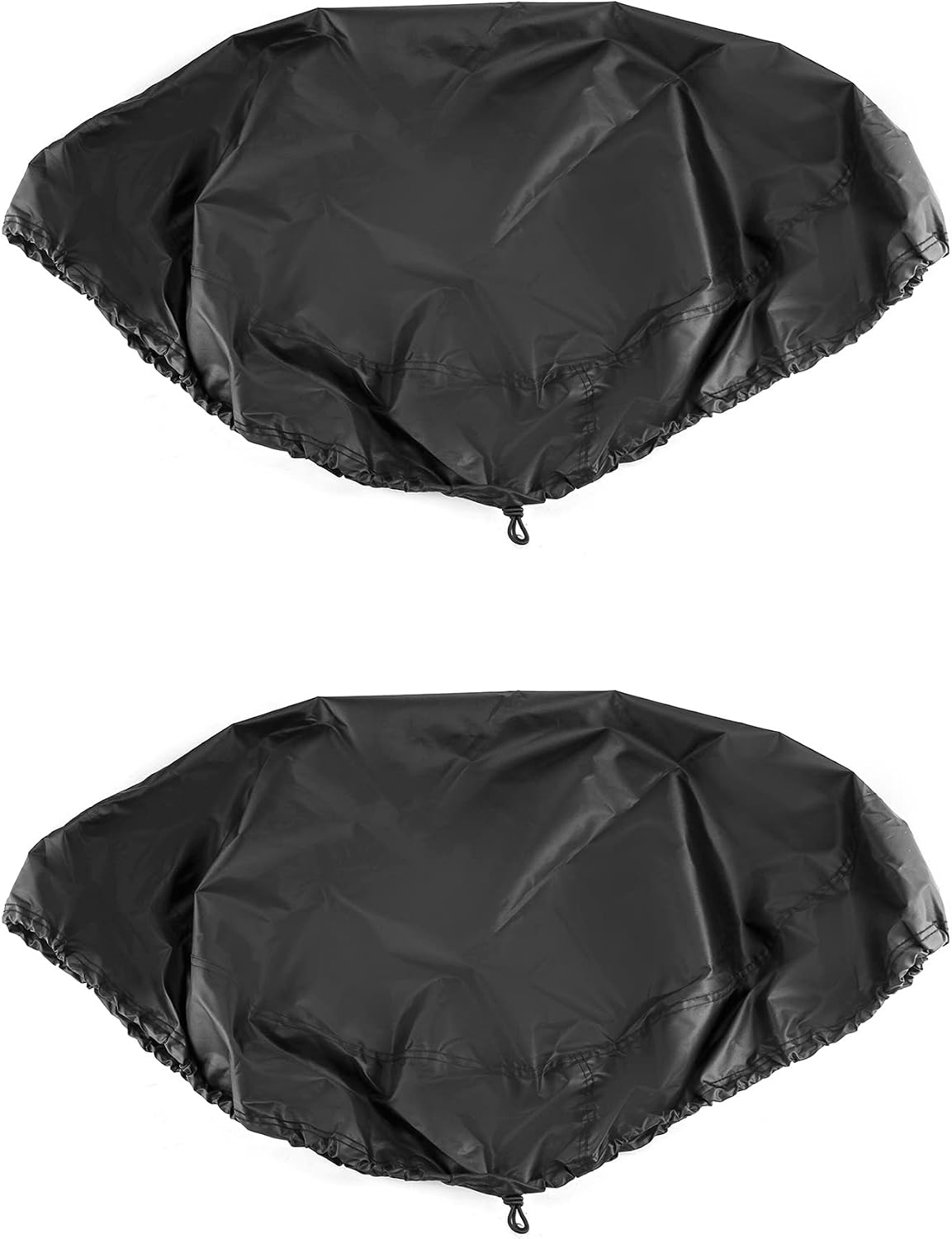 QWORK Drum Cover for 55 Gallon Industrial Barrel, 2 Pack High Density Nylon Oxford Fabric Covers with Excellent Waterproof Performance and Stretchable Adjustable Drawstring