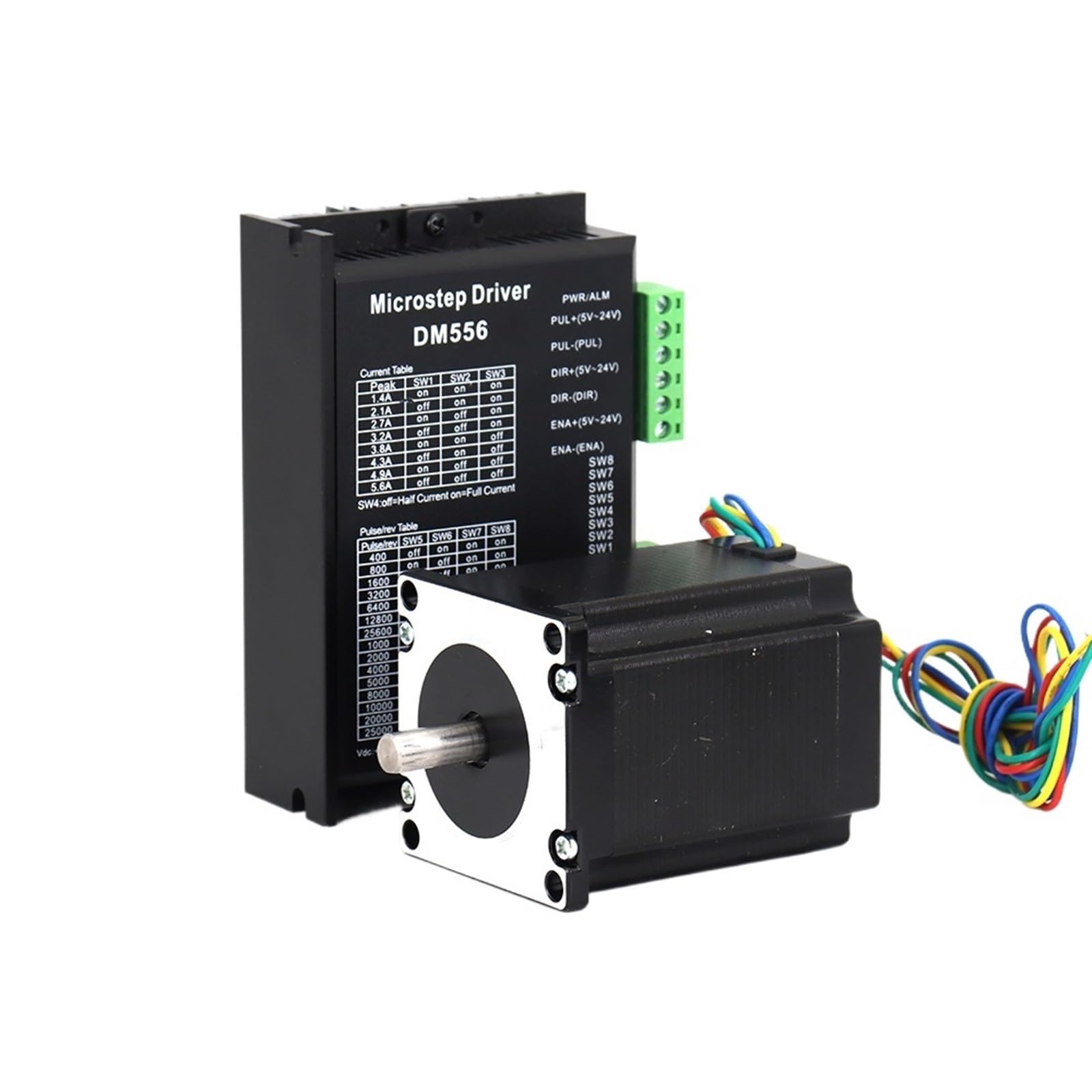 Moteur pas à pas Nema23 2 phases 76mm avec pilote DM556 20-50VDC pour CNC