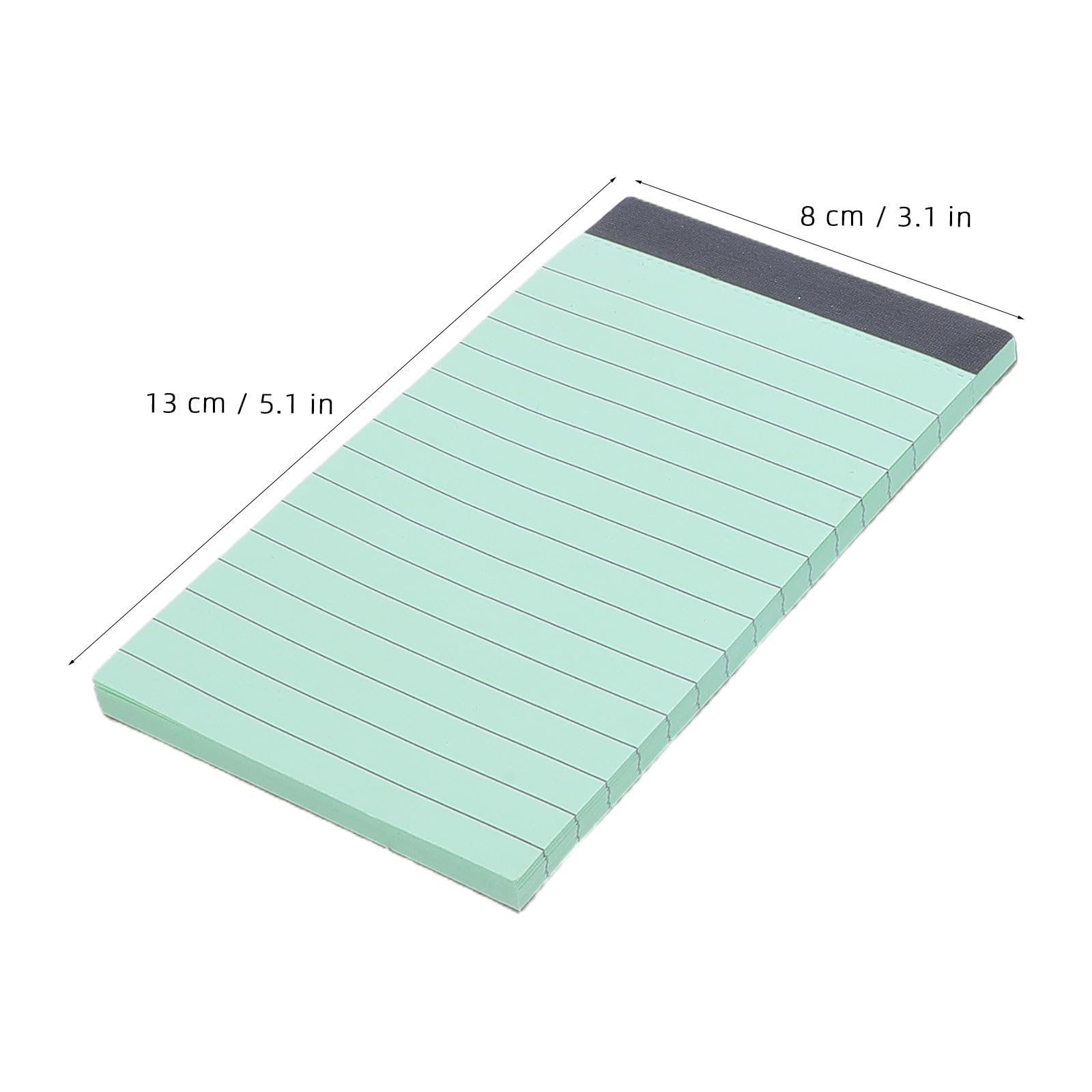 Zerodeko 24 fogli a righe staccabili per appunti, formato A7, colorati. | Blocco note tascabile da 5,12x3,15 pollici con righe larghe, ideale per insegnanti, studenti, impiegati e come foglio per