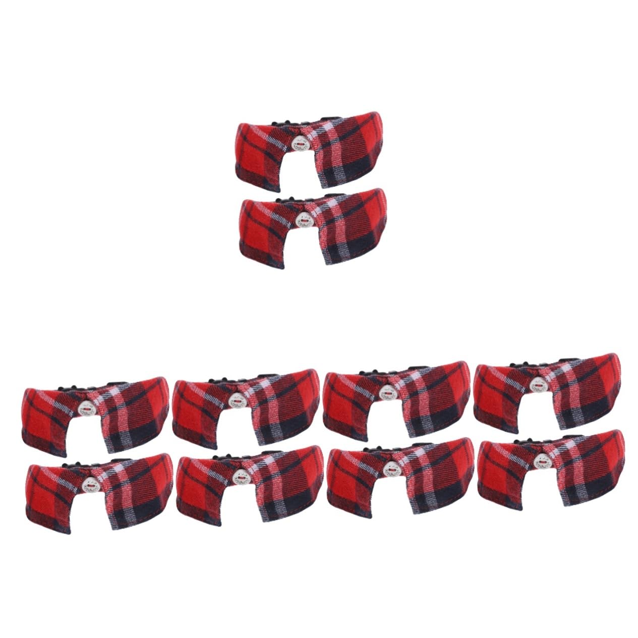 minkissy 10pièces Collier Réglable pour Chat Et Chien avec Cloche Lot de Rouge Accessoire Adorable pour Animaux De Compagnie