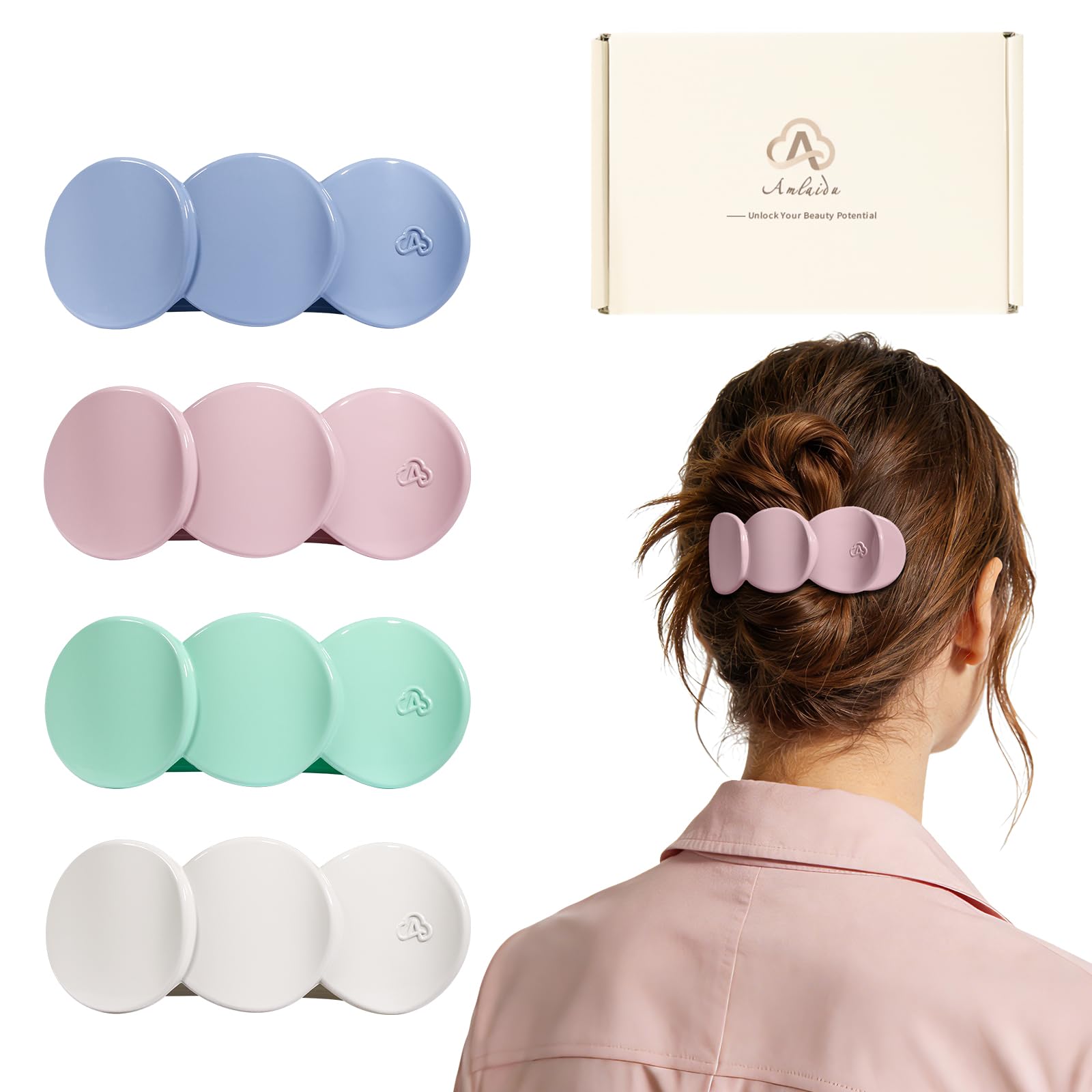 Flat Hair Clips for Women - Claw Clips for Thin Hair -10