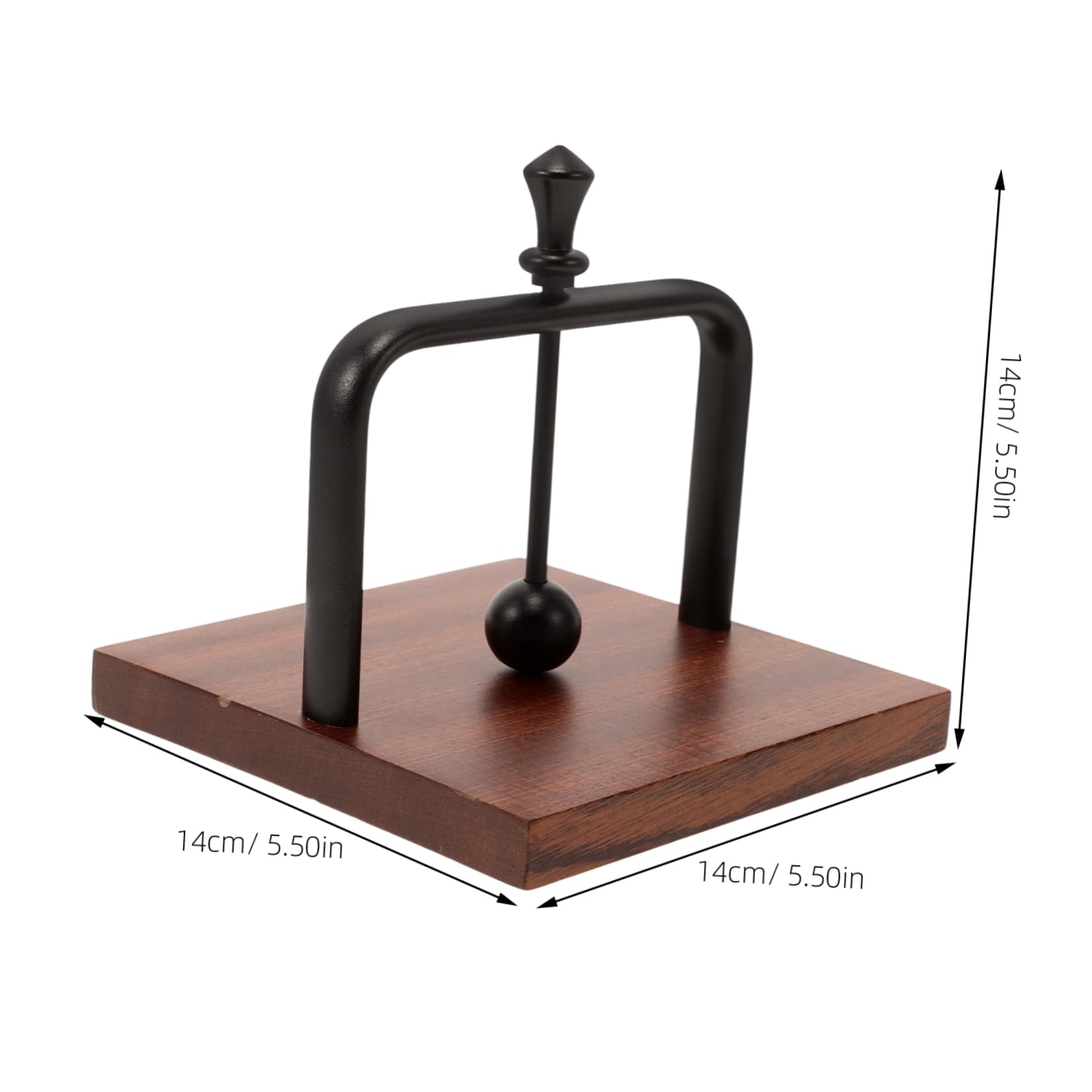 Porta Tovaglioli da Tavolo Verticale Elegante in Legno e Alluminio Nero